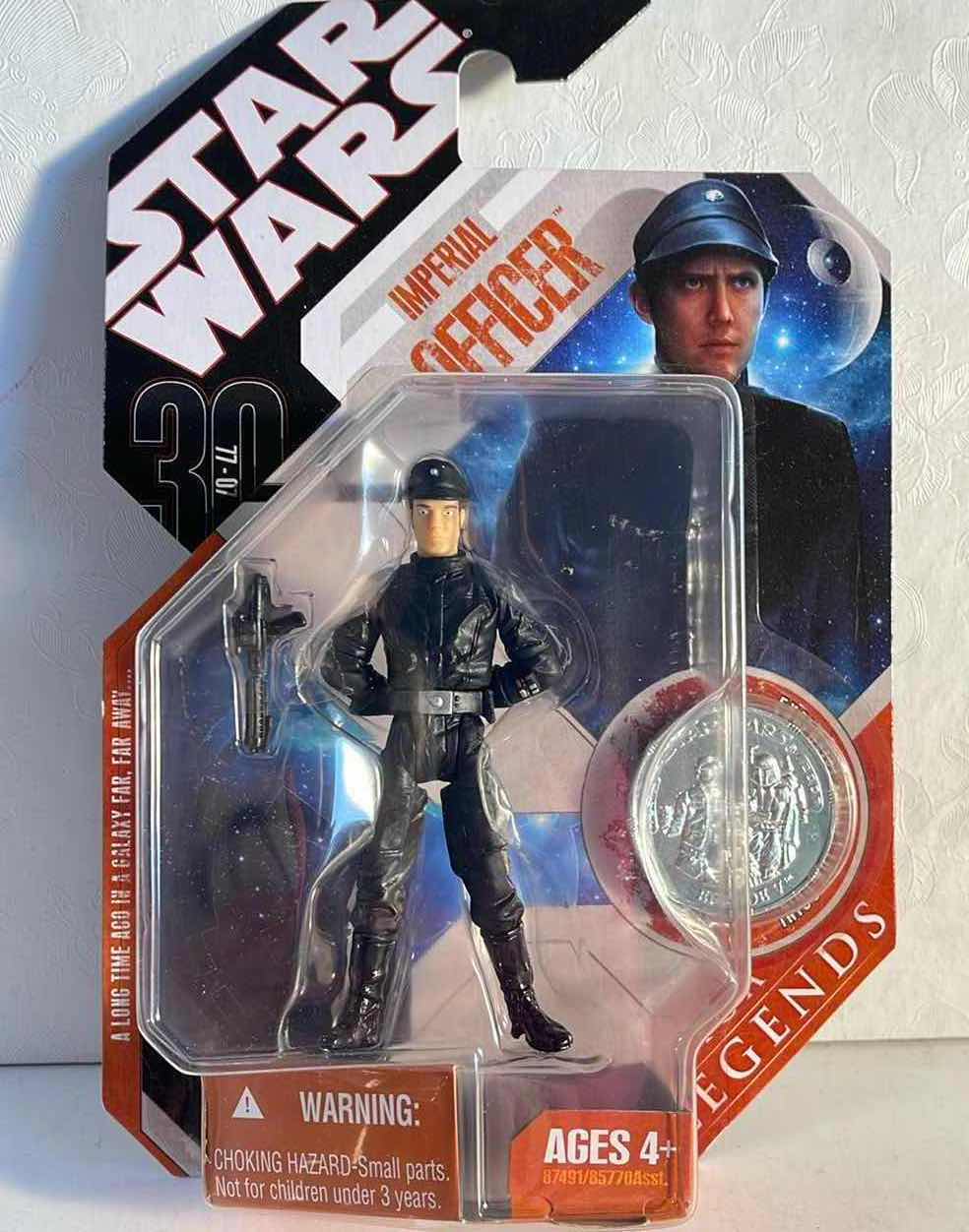 Photo 1 of NIB STAR WARS SAGA LEGENDS 30TH ANNIVERSARY “IMPERIAL OFFICER” FIGURE W/ SILVER COIN - RETAIL PRICE $22.99