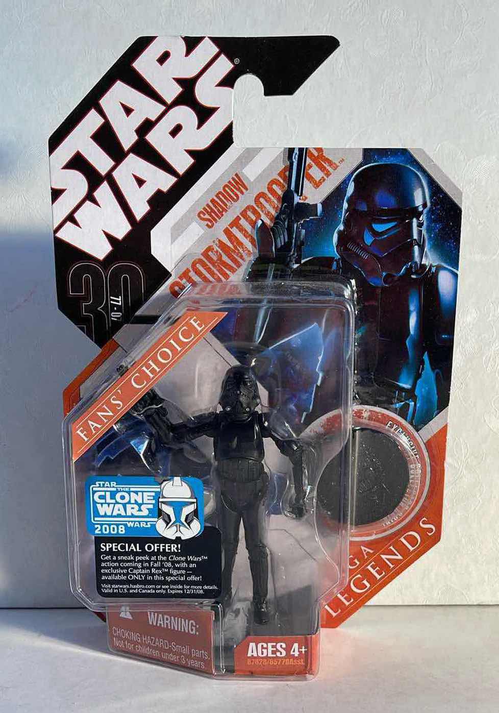 Photo 1 of NIB STAR WARS SAGA LEGENDS 30TH ANNIVERSARY “SHADOW STORMTROOPER” FIGURE W/ SILVER COIN - RETAIL PRICE $20.00