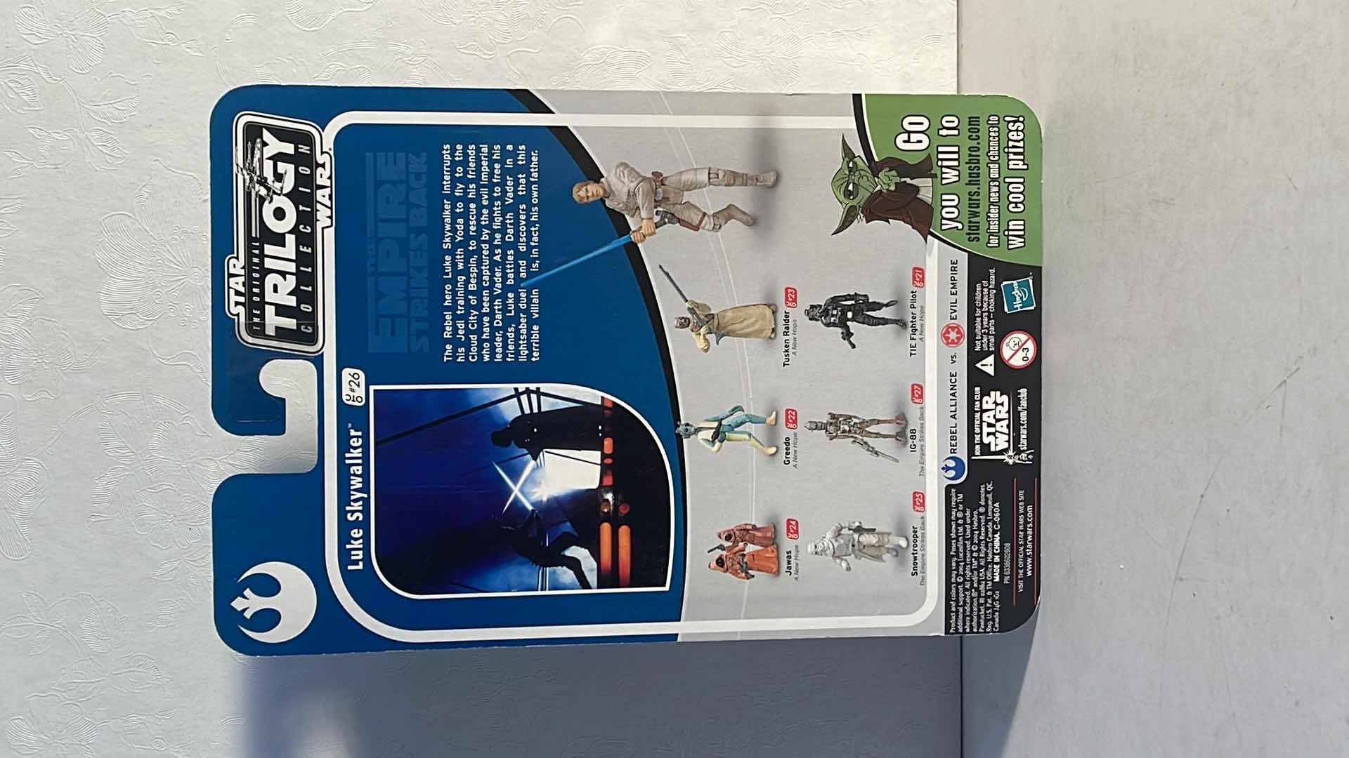 Photo 2 of NIB STAR WARS “LUKE SKYWALKER” ORIGINAL TRILOGY COLLECTION ACTION FIGURE- RETAIL PRICE $17.00