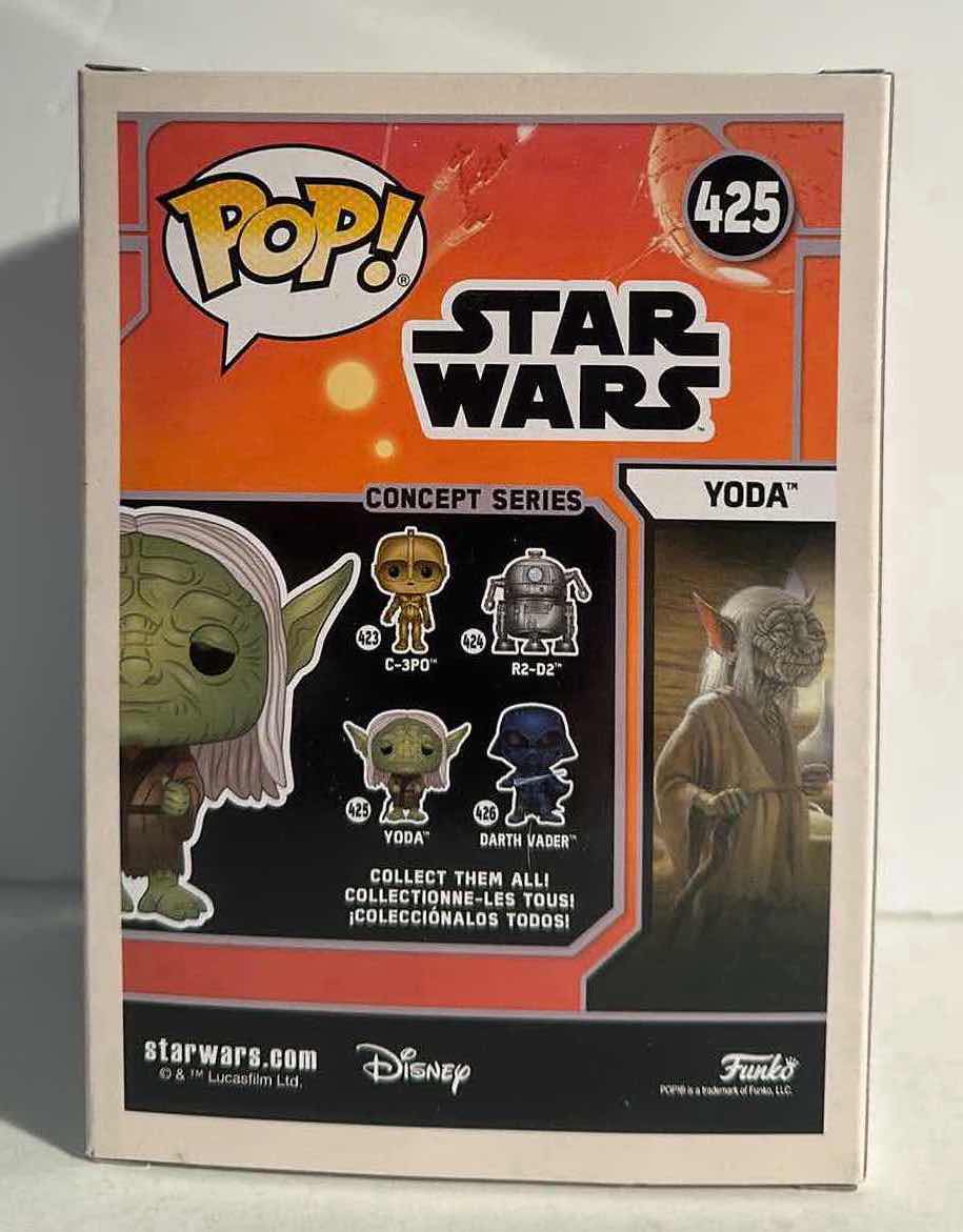 Photo 2 of POP STAR WARS “CONCEPT SERIES YODA” BOBBLEHEAD FIGURE -RETAIL PRICE $13