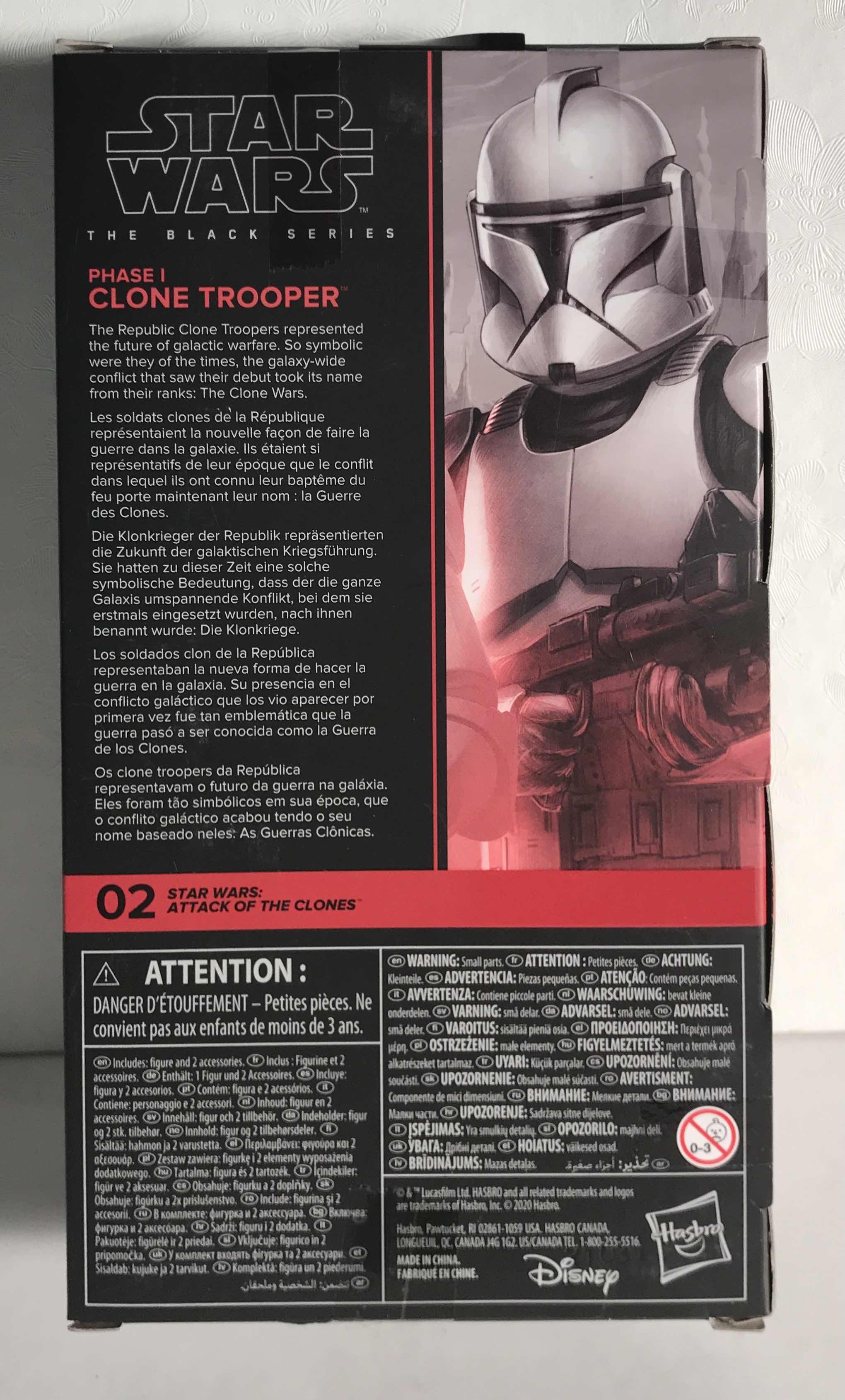 Photo 2 of NIB STAR WARS THE BLACK SERIES “PHASE 1 CLONE TROOPER” ACTION FIGURE- RETAIL PRICE $25.00
