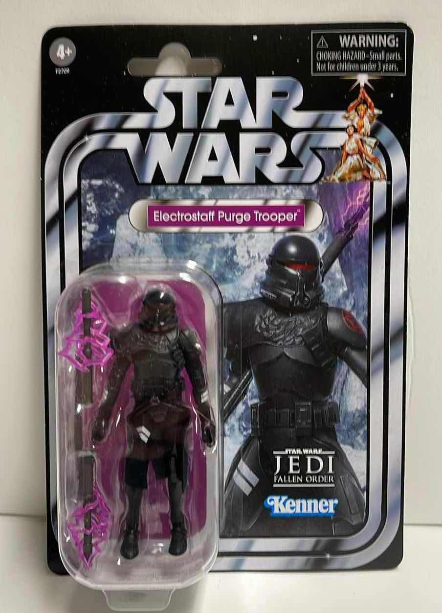 Photo 1 of NIB STAR WARS THE VINTAGE COLLECTION “ELECTROSTAFF PURGE TROOPER” ACTION FIGURE - RETAIL PRICE $15.99