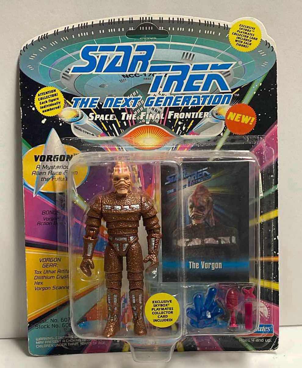 Photo 1 of NOS VINTAGE STAR TREK THE NEXT GENERATION “THE VORGON” ACTION FIGURE- RETAIL PRICE $14.00