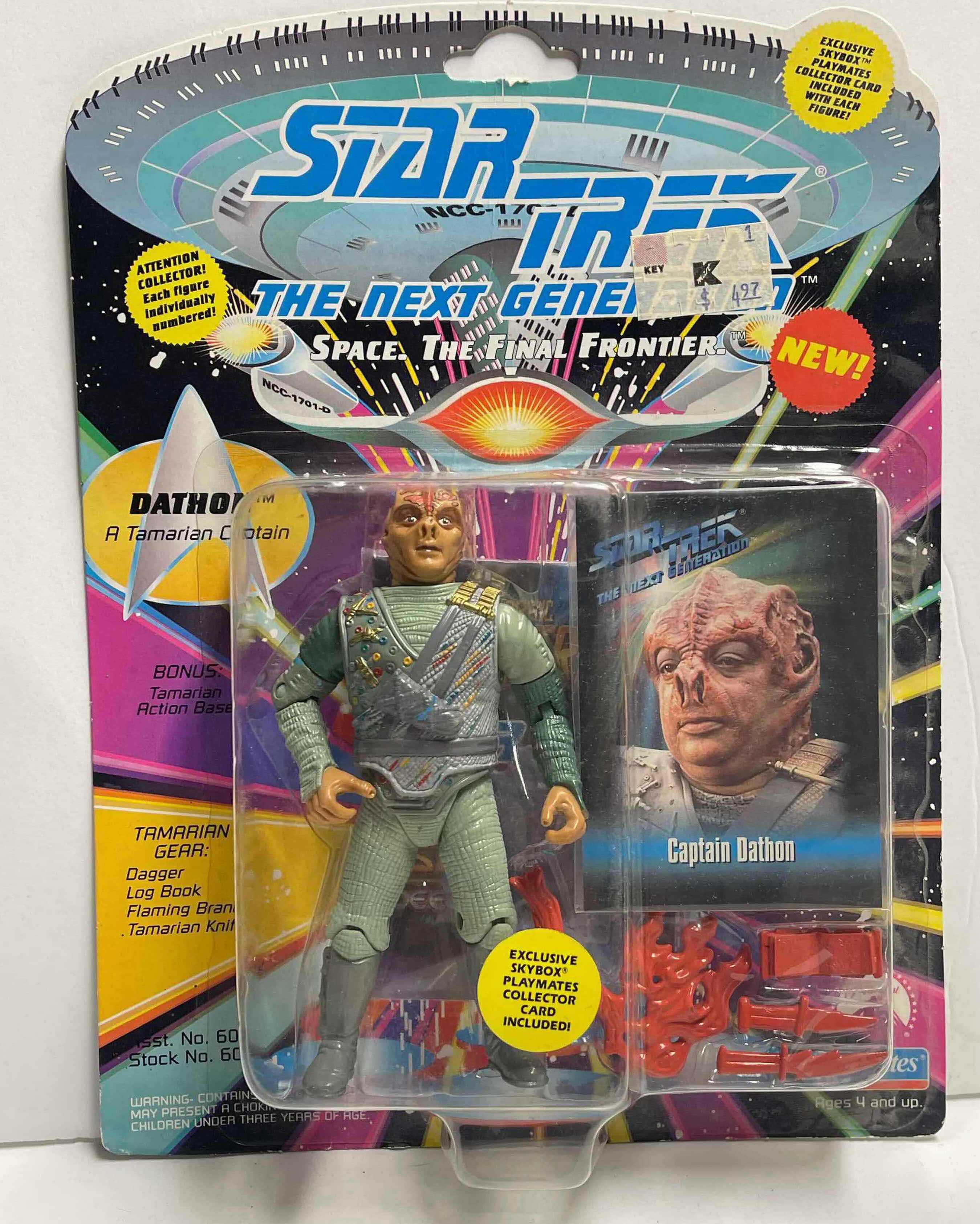 Photo 1 of NOS VINTAGE STAR TREK THE NEXT GENERATION “CAPTAIN DATHON” ACTION FIGURE- RETAIL PRICE $18.00