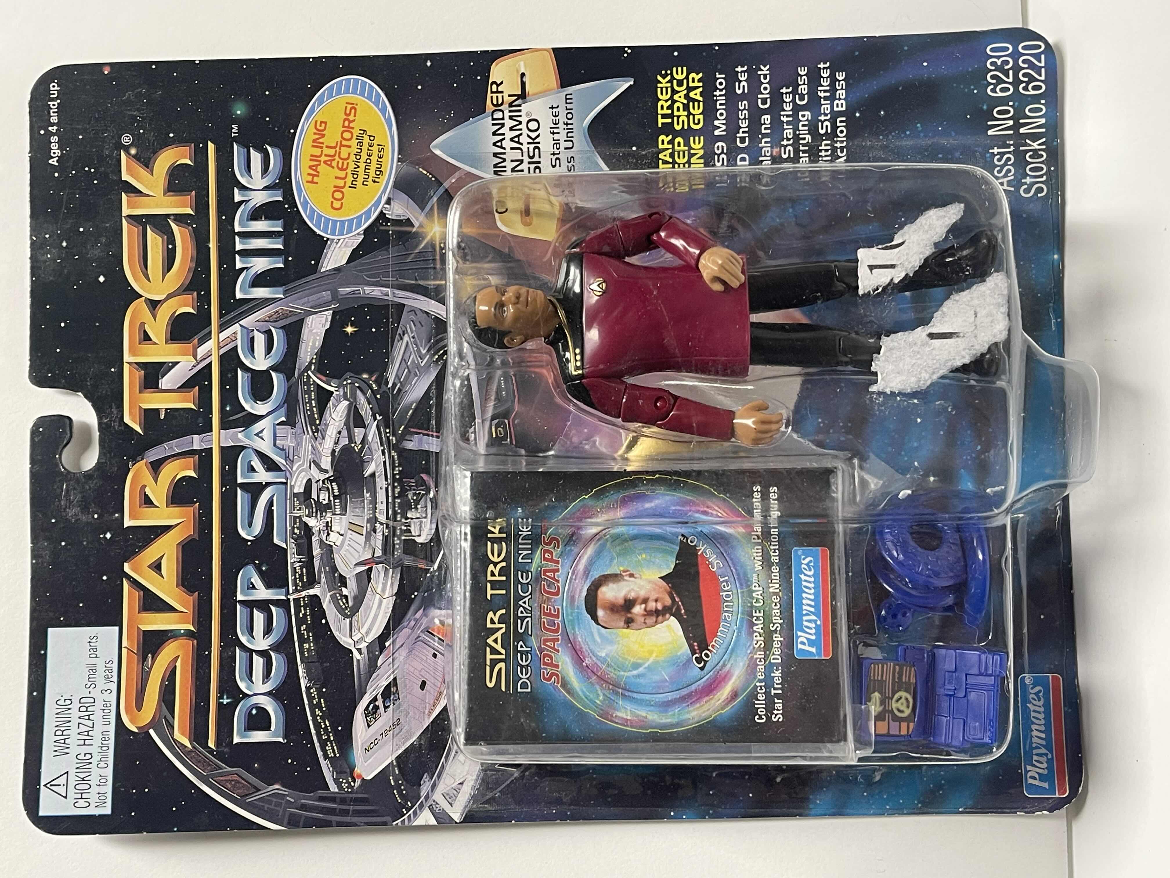 Photo 1 of NIB 1993 PLAYMATES: STAR TREK DEEP SPACE NINE “COMMANDER BEMJAMON” ACTION FIGURE RETAIL PRICE  $16.00