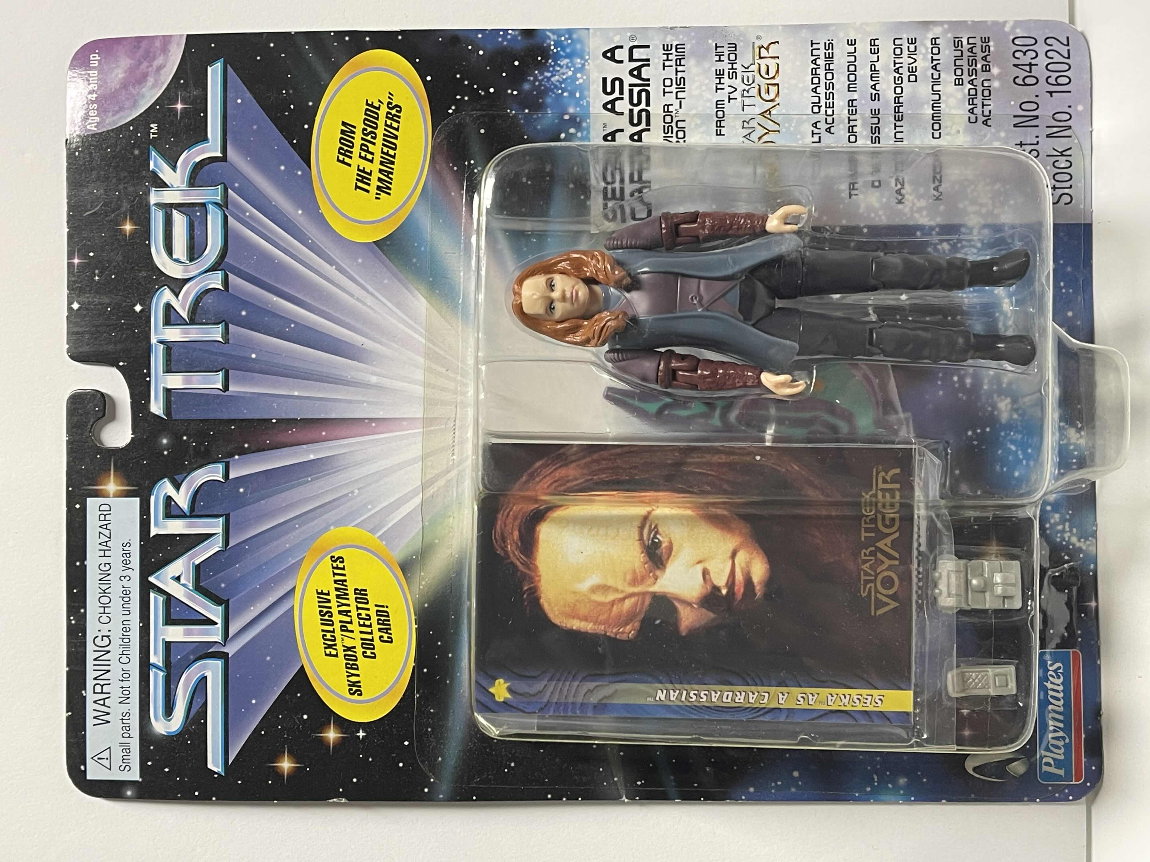 Photo 1 of NIB STAR TREK EXCLUSIVE PLAYMATES “SESKA AS A CARDASSIAN” ACTION FIGURE- RETAIL PRICE $13.00