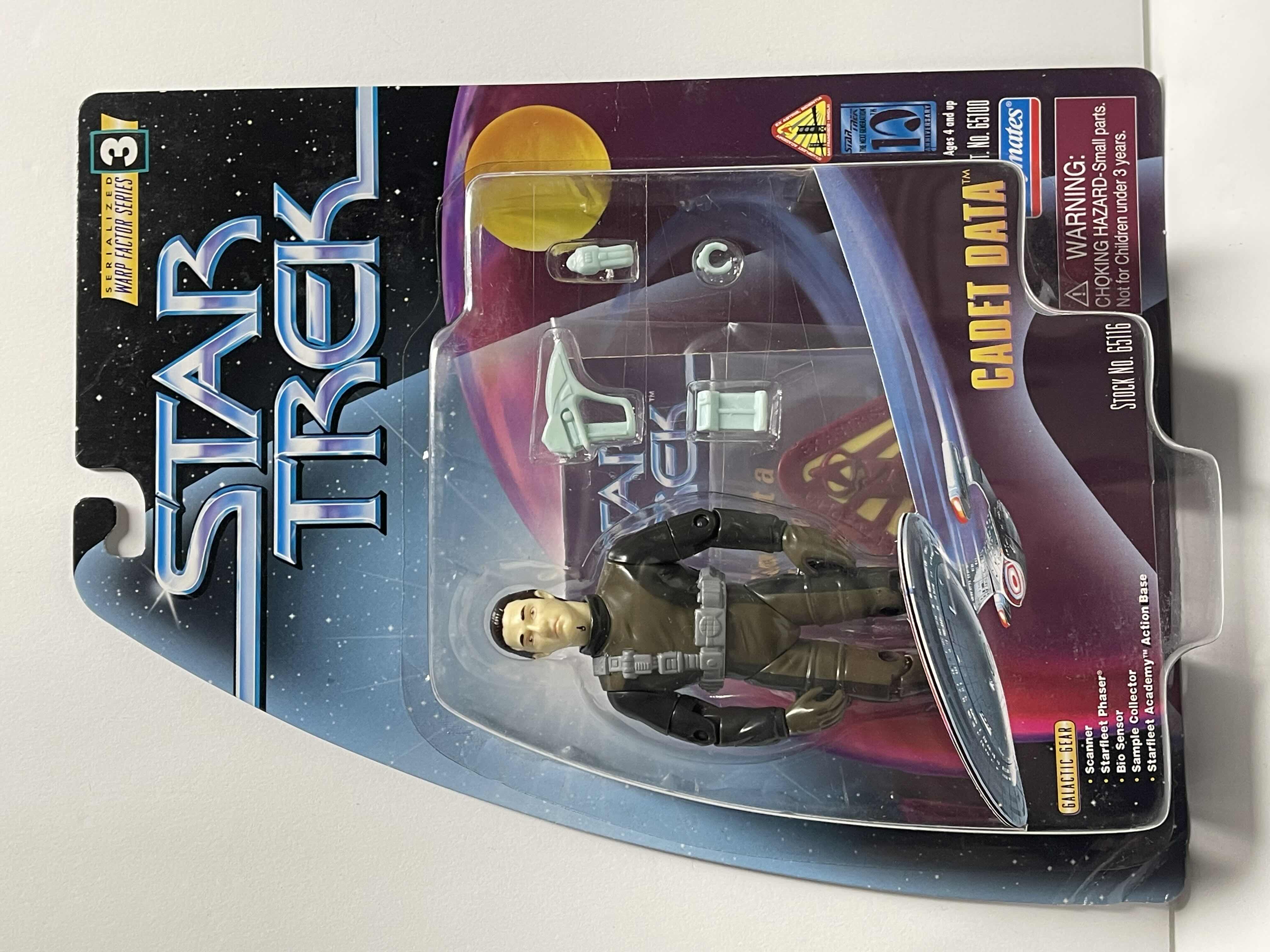 Photo 1 of NIB STAR TREK “CADET DATA” WARP FACTOR #3 SERIES - RETAIL PRICE $ 12.00