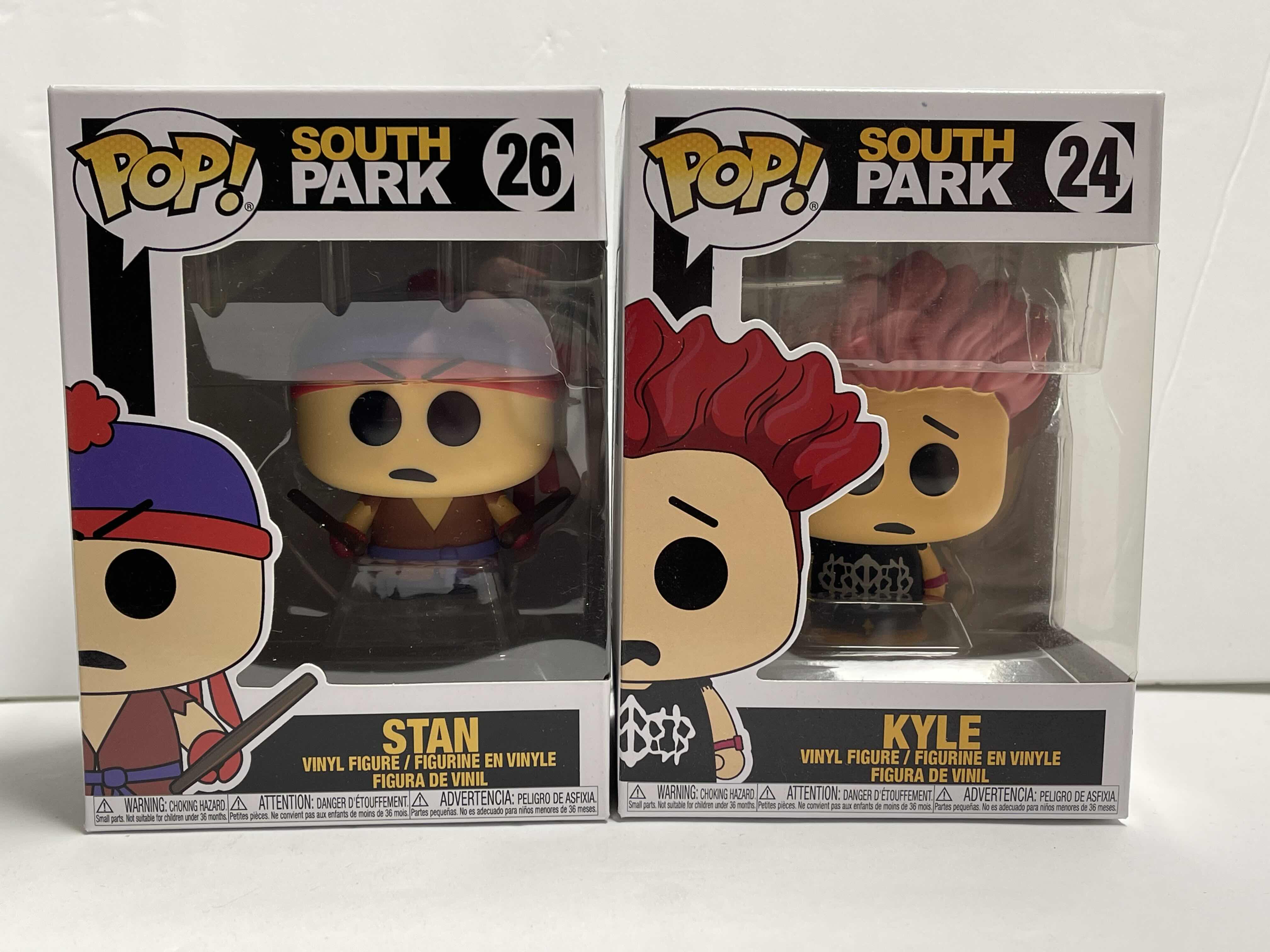 Photo 1 of NIB FUNKO POP SOUTH PARK SERIES “STAN & KYLE” - TOTAL RETAIL PRICE $43.00