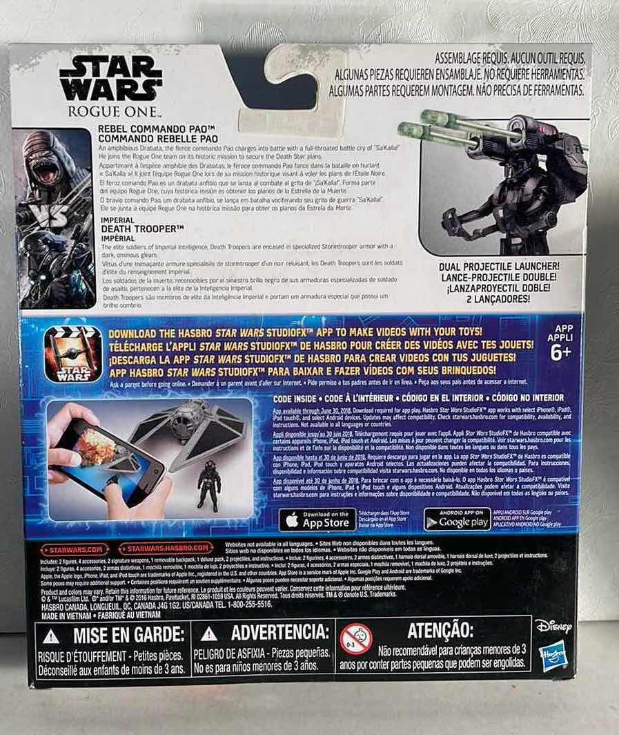 Photo 2 of NIB STAR WARS ROGUE ONE “COMMANDO PAO VS IMPERIAL DEATH TROOPER ACTION FIGURE - RETAIL PRICE $20.99