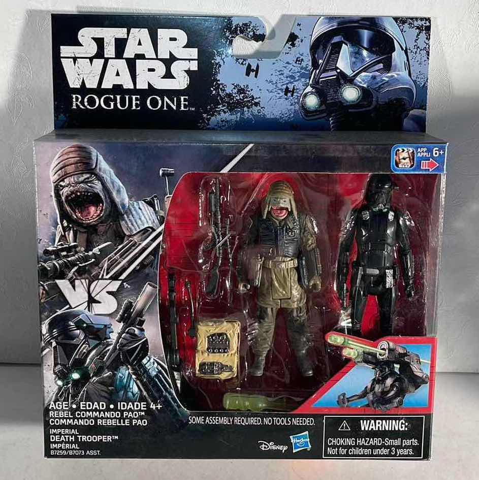 Photo 1 of NIB STAR WARS ROGUE ONE “COMMANDO PAO VS IMPERIAL DEATH TROOPER ACTION FIGURE - RETAIL PRICE $20.99