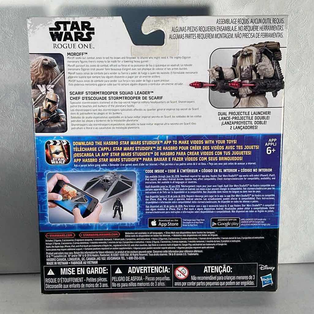 Photo 2 of STAR WARS ROUGE ONE “MOROFF VS STORM TROOPER SQUAD LEADER” ACTION FIGURE - RETAIL PRICE $20.99