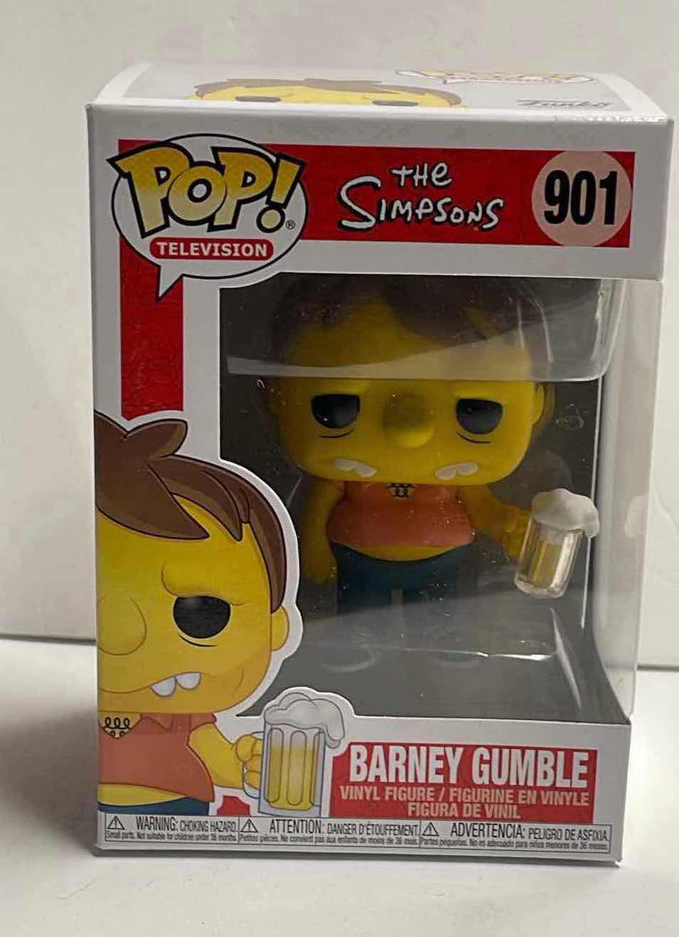 Photo 1 of NIB FUNKO POP TELEVISION SERIES THE SIMPSONS “BARNEY GUMBLE” - TOTAL RETAIL PRICE $22.00