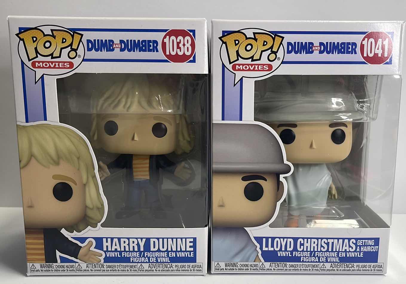 Photo 1 of NIB FUNKO POP MOVIES SERIES DUMB & DUMMER “HARRY DUNE & LLOYD CHRISTMAS - TOTAL RETAIL PRICE $31.00