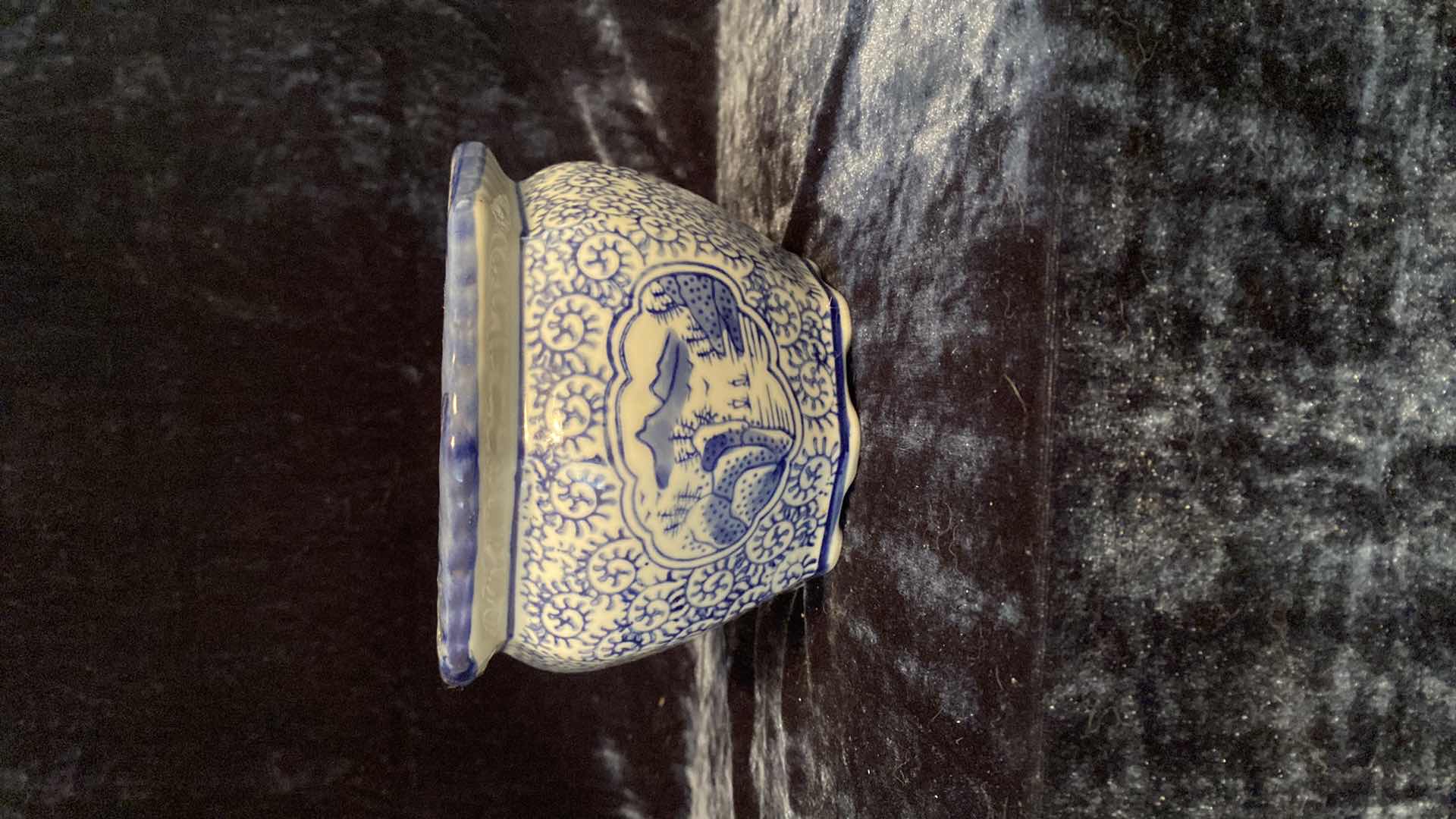 Photo 5 of BLUE AND WHITE PORCELAIN POT