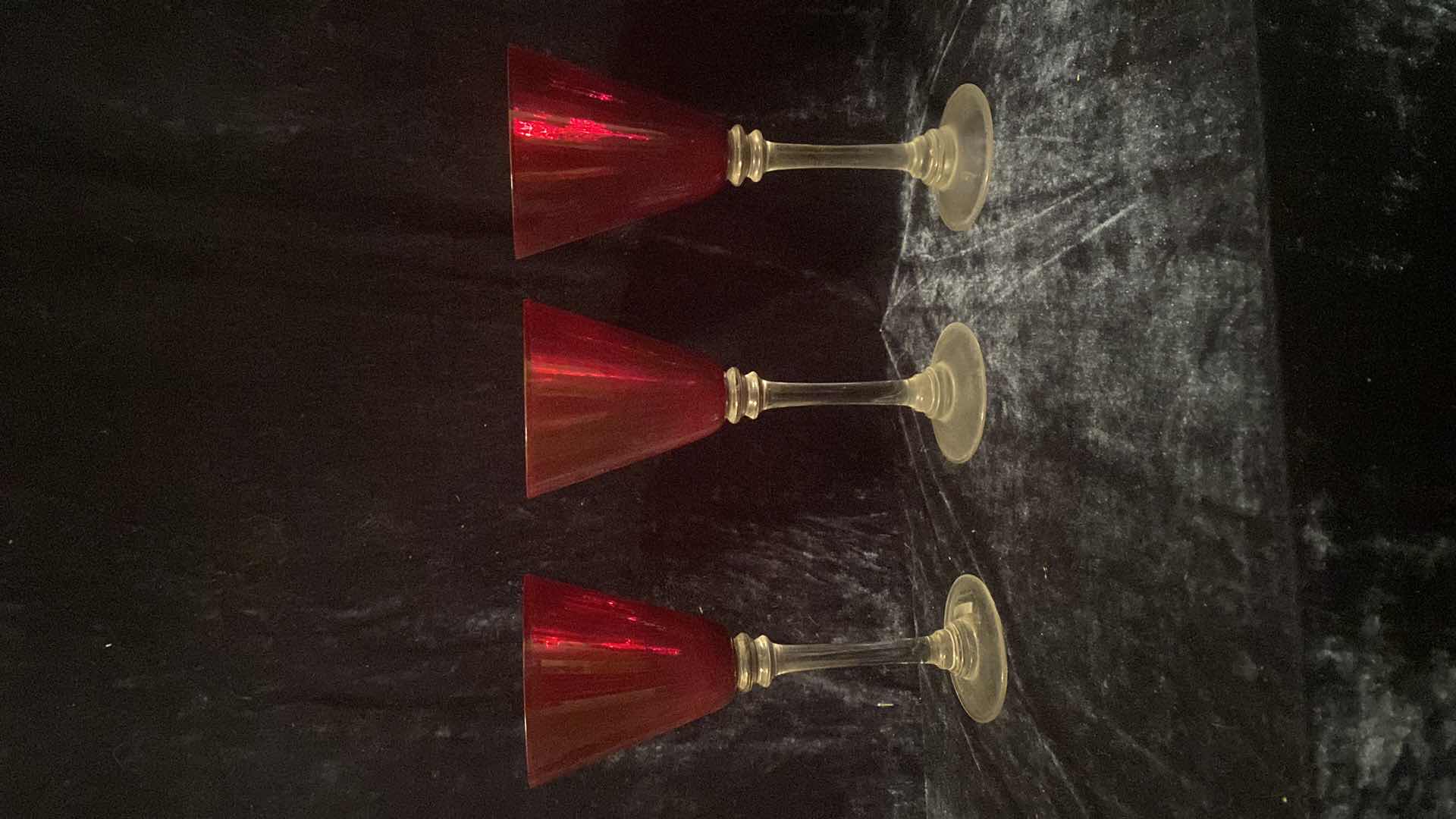 Photo 1 of 3 RED WINE GLASSES