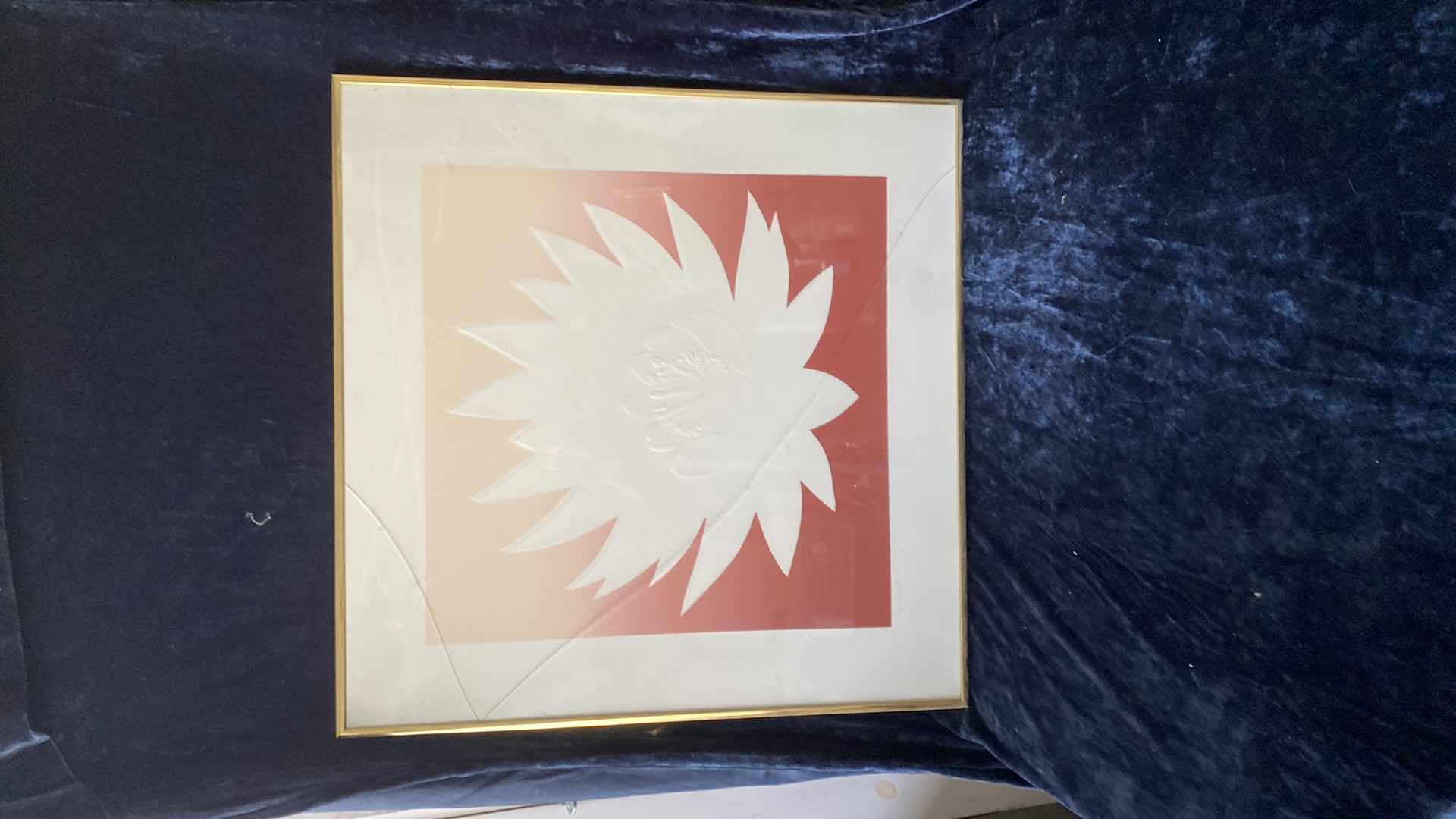 Photo 2 of FRAMED LOTUS PRINT 22x22