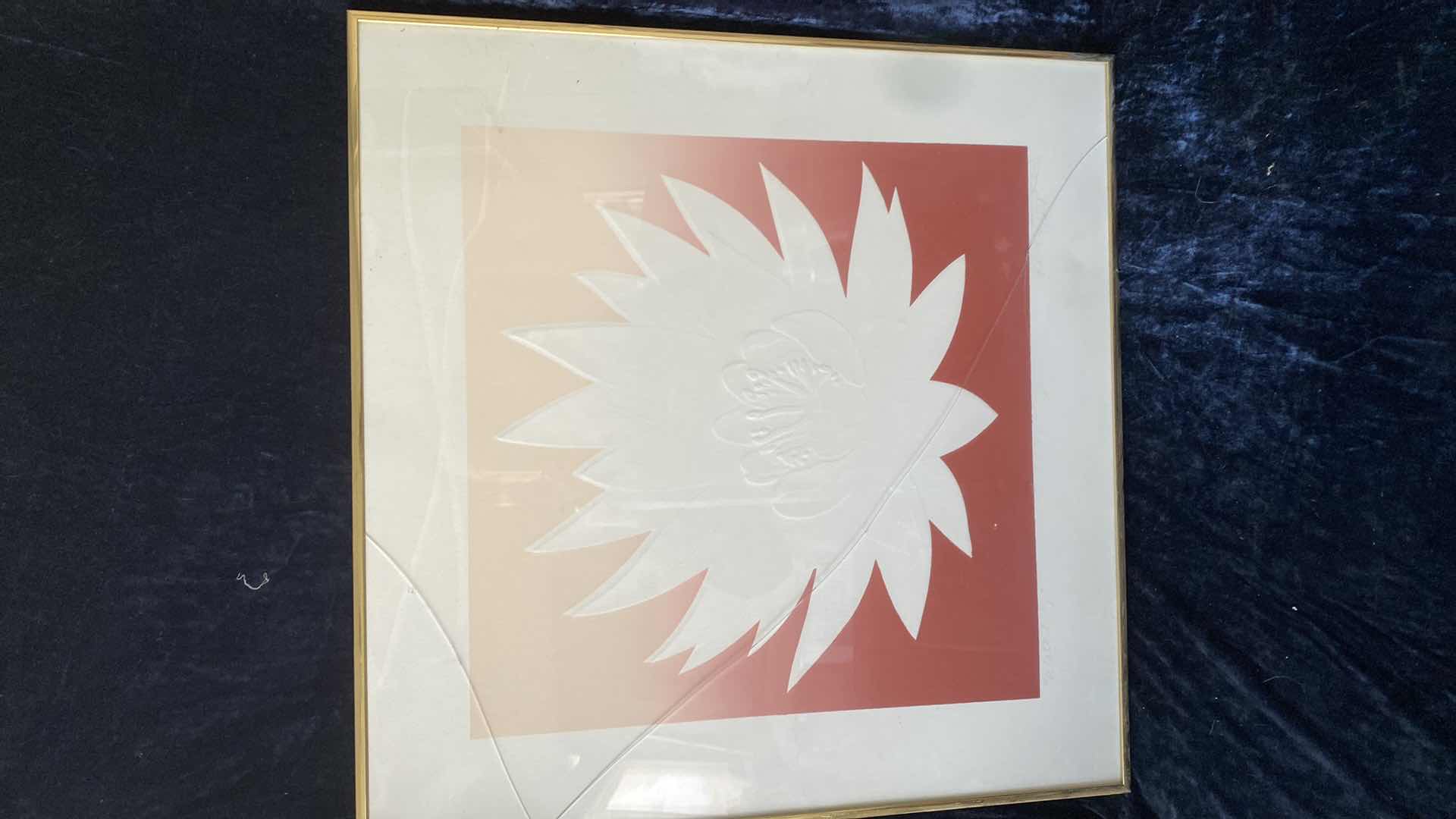 Photo 1 of FRAMED LOTUS PRINT 22x22