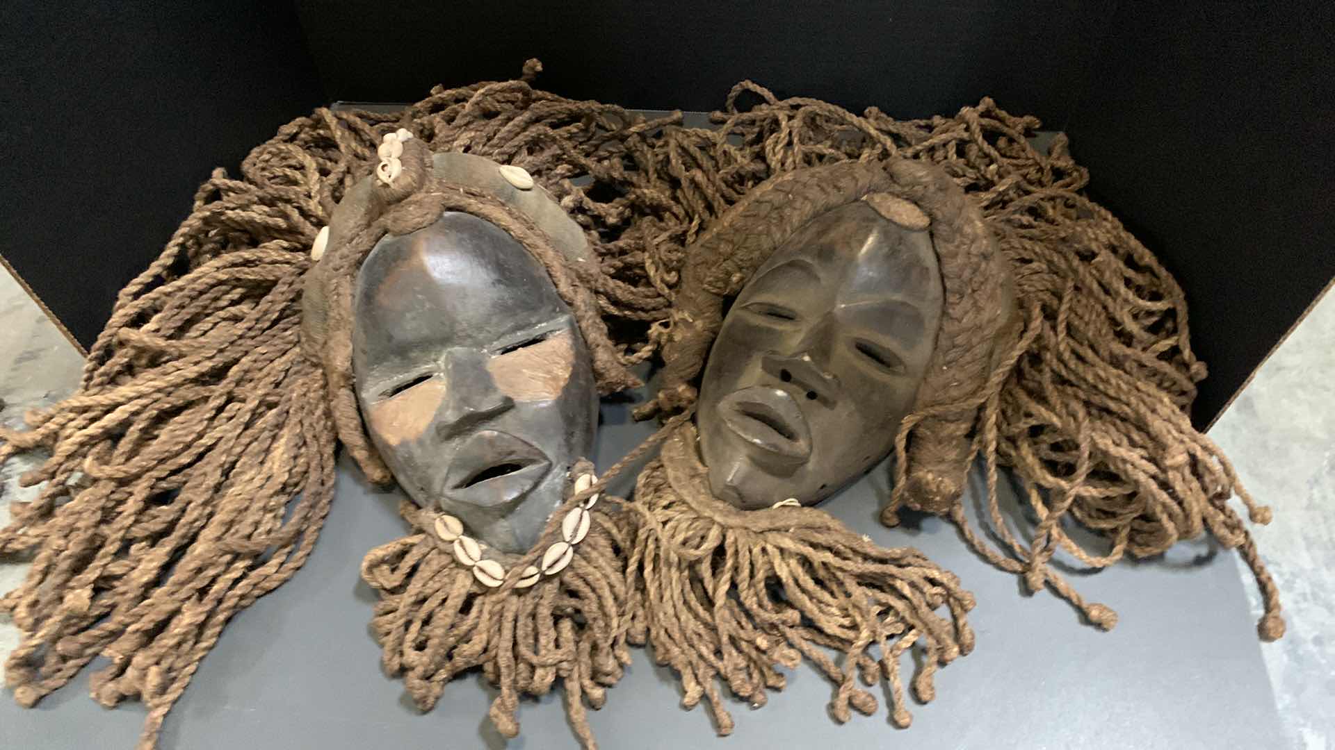 Photo 5 of 2 AFRICAN TRIBAL MASKS