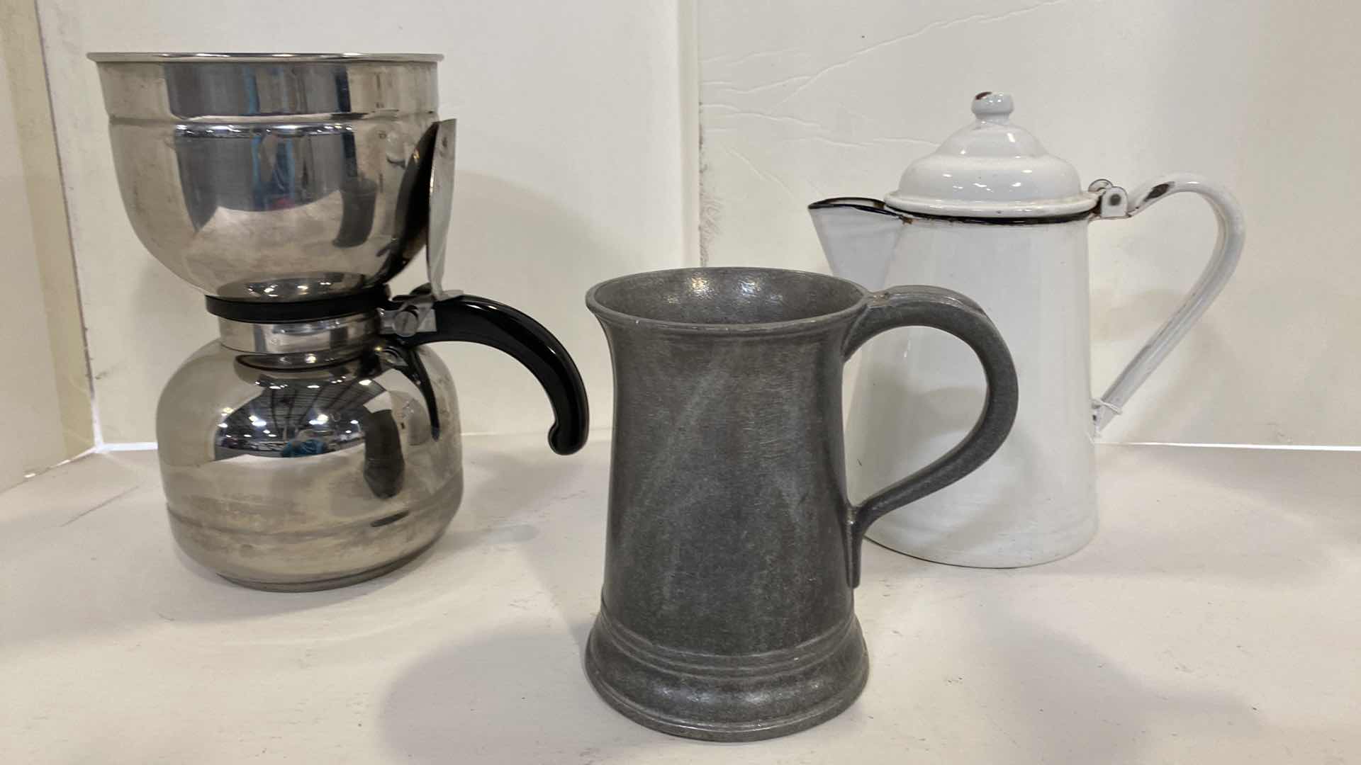 Photo 1 of VINTAGE COFFEE POTS AND PITCHER