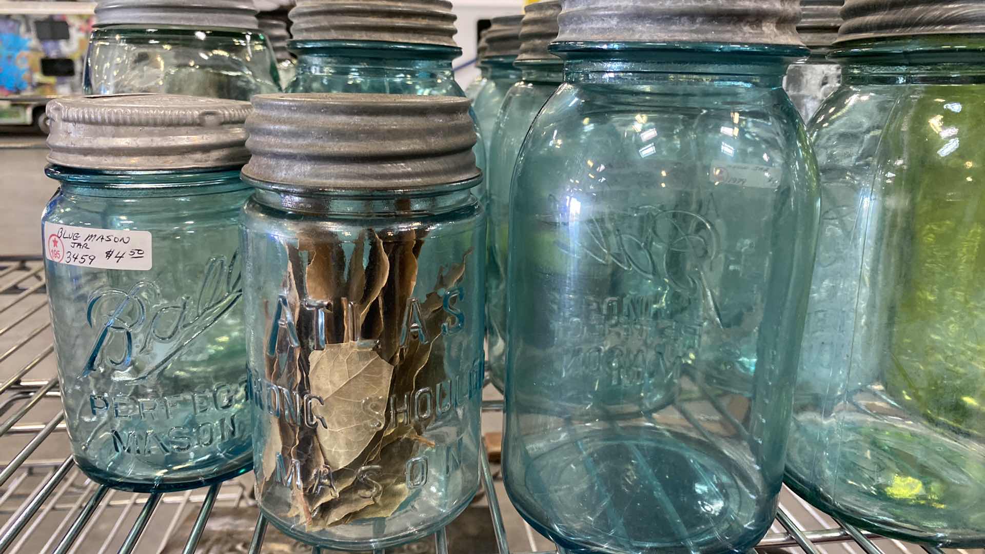 Photo 3 of ASSORTMENT OF MASON JARS