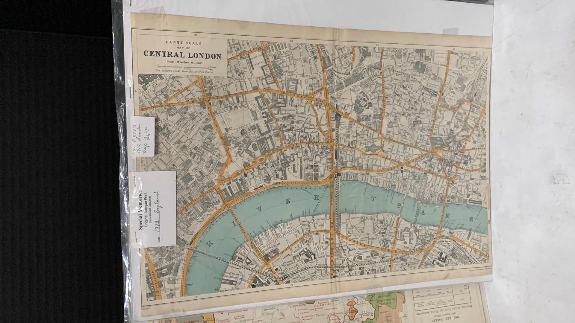 Photo 2 of ORIGINAL ANTIQUE PRINT MAPS