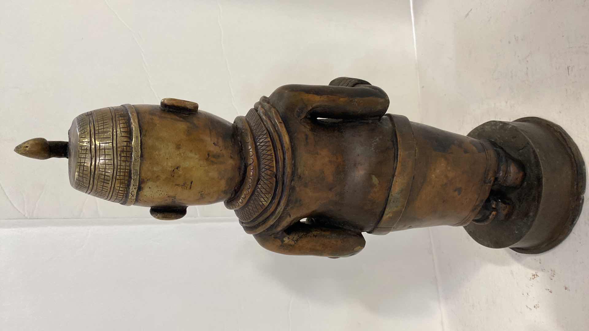 Photo 4 of BRONZE BENIN ORIGINAL C1700 FORMERLY DAHOMEY WEST AFRICA