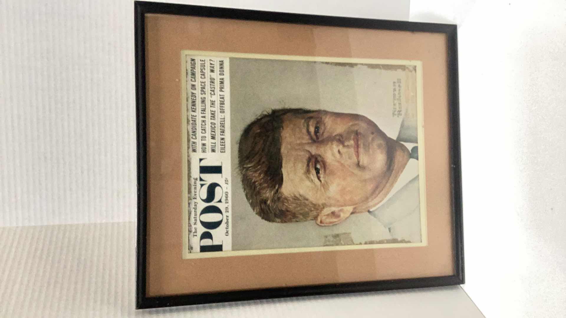 Photo 1 of VINTAGE SATURDAY EVENING POST OCT 29, 1960 NORMAN ROCKWELL JOHN F. KENNEDY COVER 15” X 18”