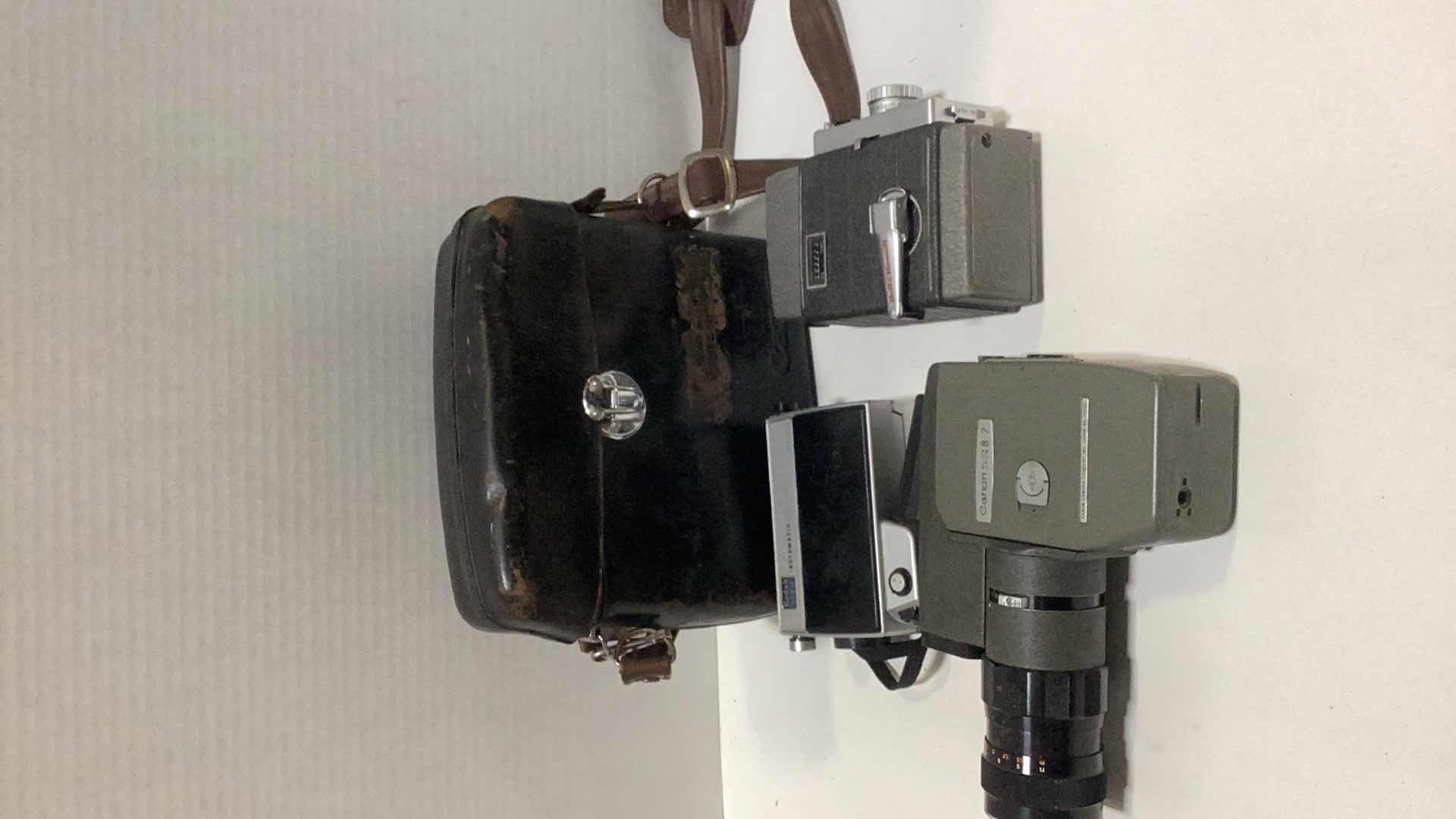 Photo 1 of THREE VINTAGE MOVIE CAMERAS: CANON, BELL & HOWELL, AND A KODAK