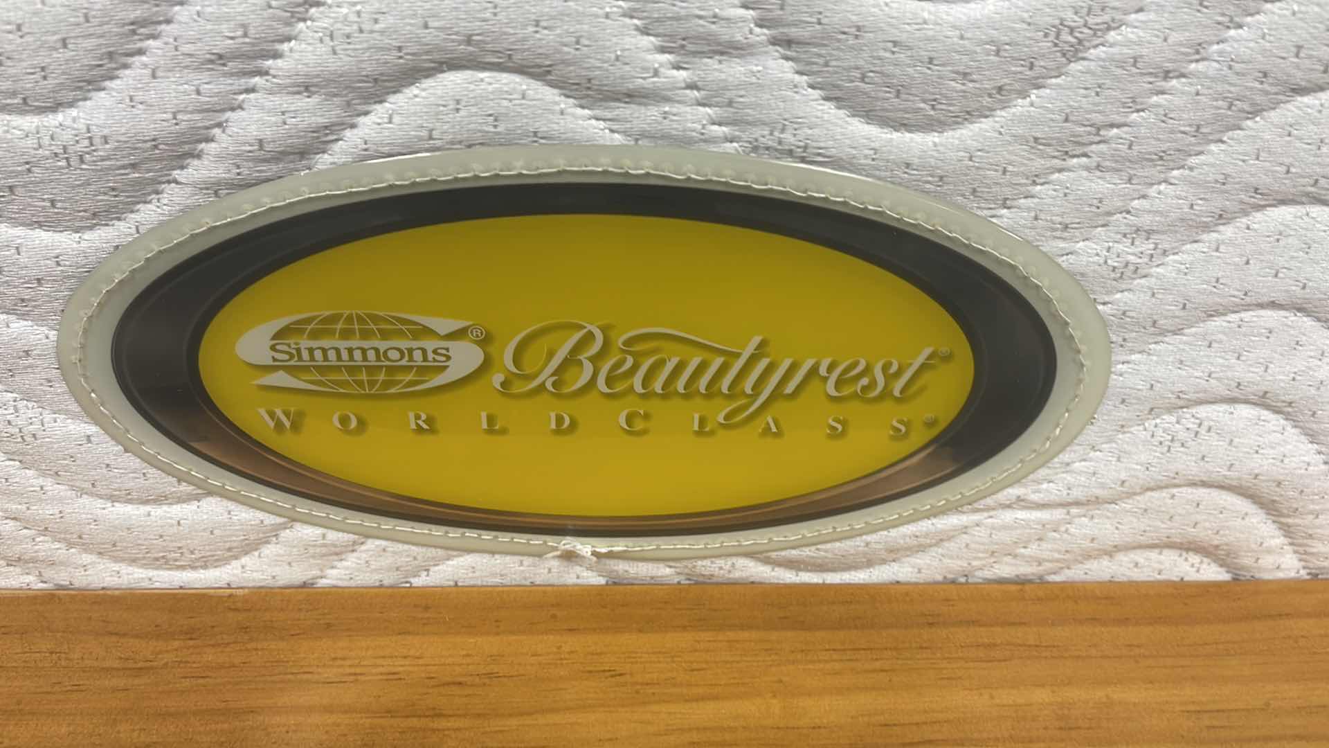 Photo 2 of SIMMONS BEAUTYREST WORLD CLASS MATTRESS WAS FACTORY SEALED BEFORE PICTURES(BED SOLD SEPARATELY)