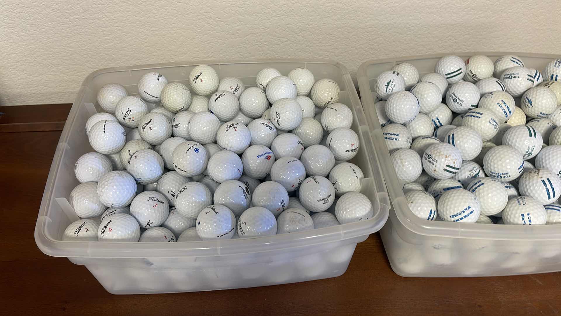 Photo 2 of 2 BINS OF GOLF BALLS