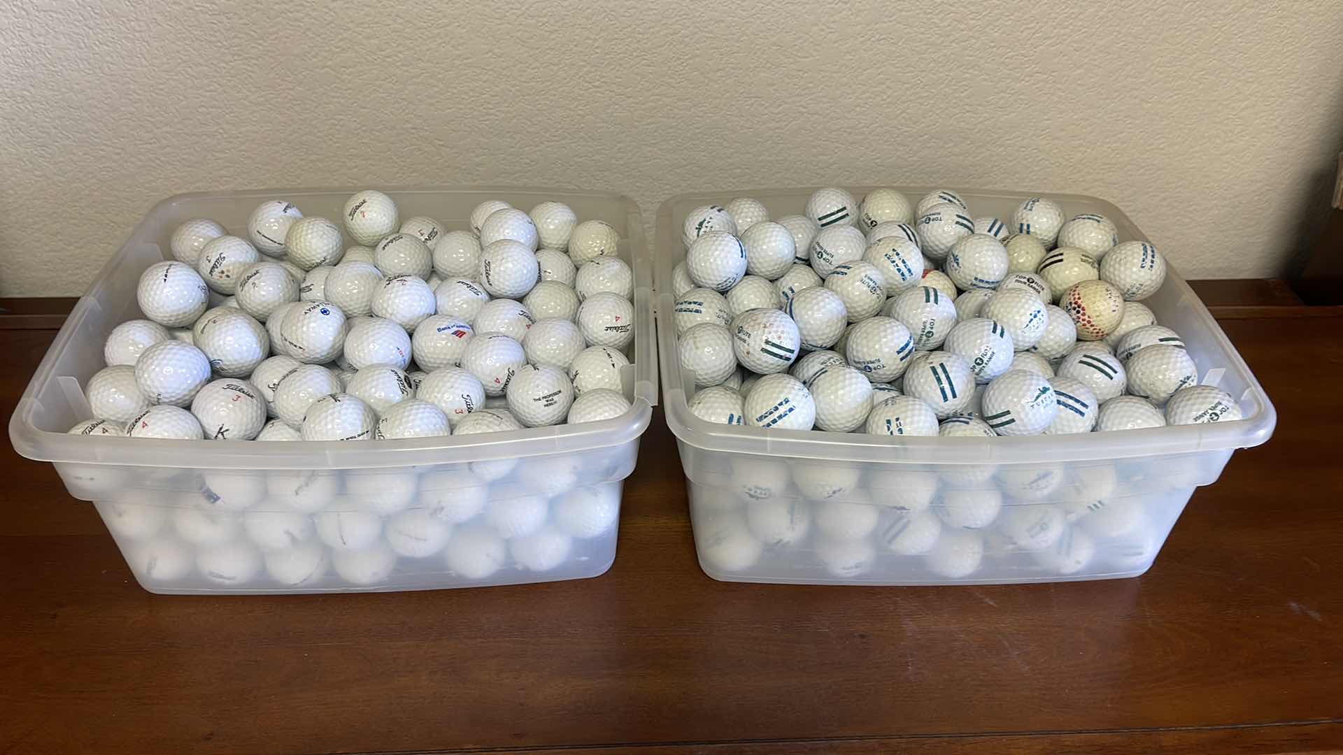 Photo 1 of 2 BINS OF GOLF BALLS