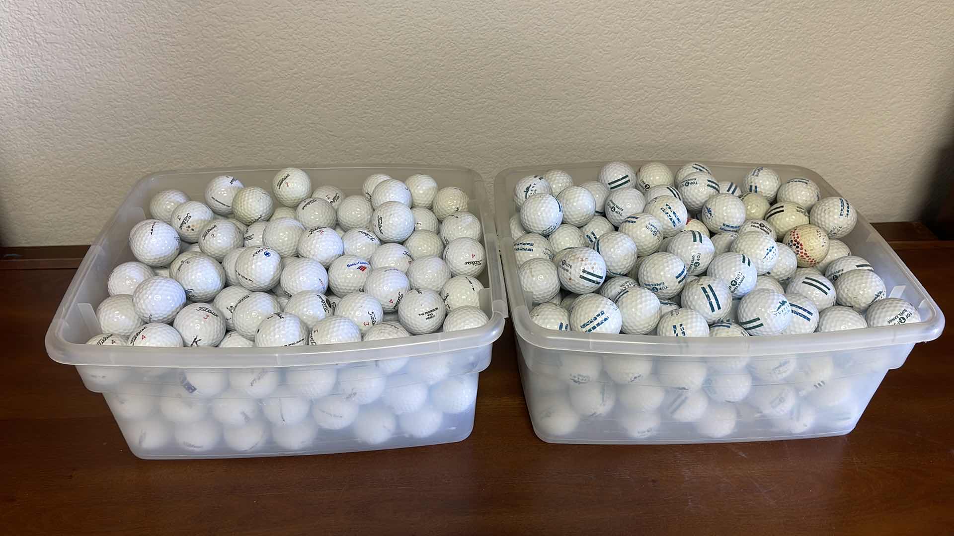 Photo 1 of 2 BINS OF GOLF BALLS