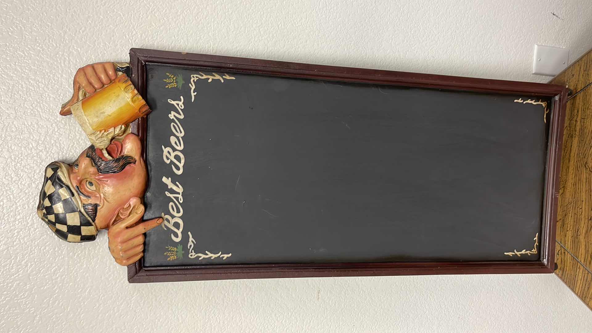 Photo 1 of BEST BEER CHALK BOARD SIGN 16”X 40”