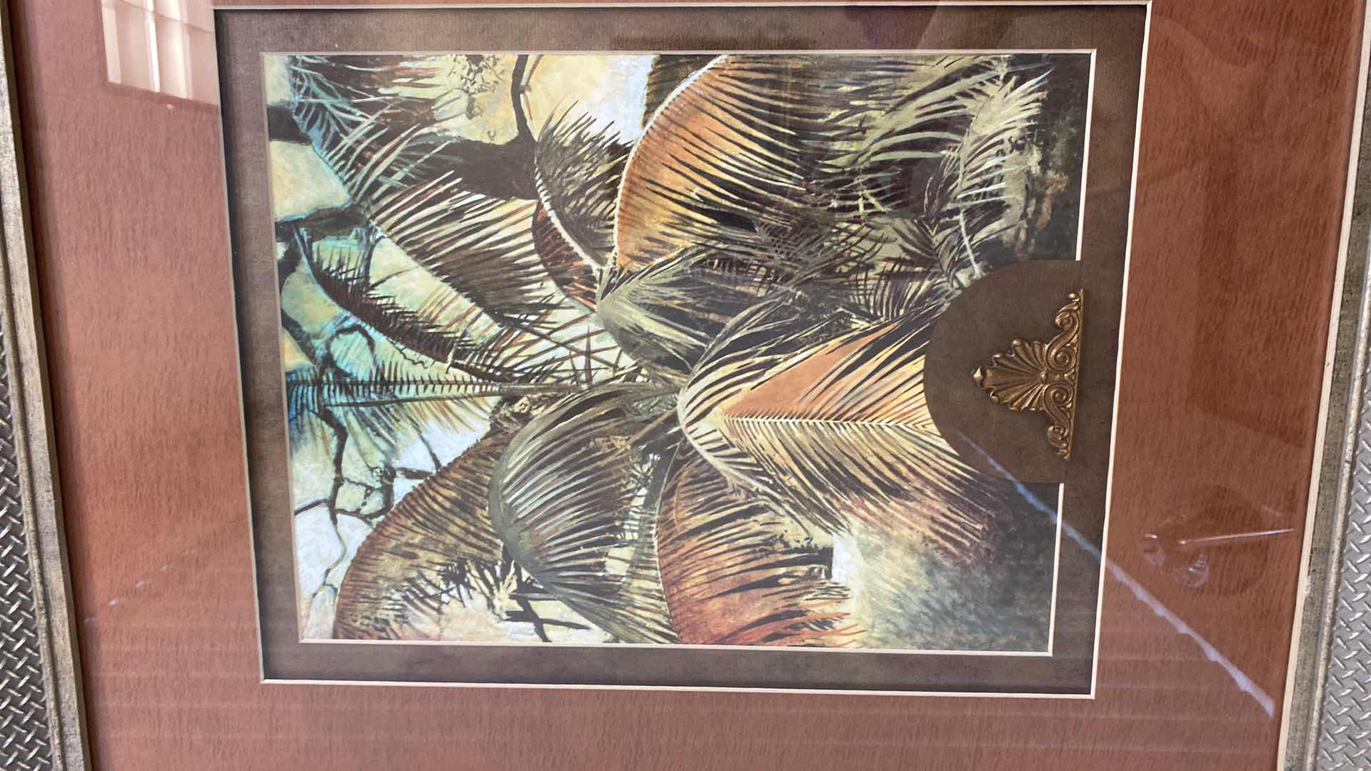 Photo 2 of WOOD FRAMED TOMMY BAHAMAS “TROPICAL” ARTWORK 25.5 X 28”