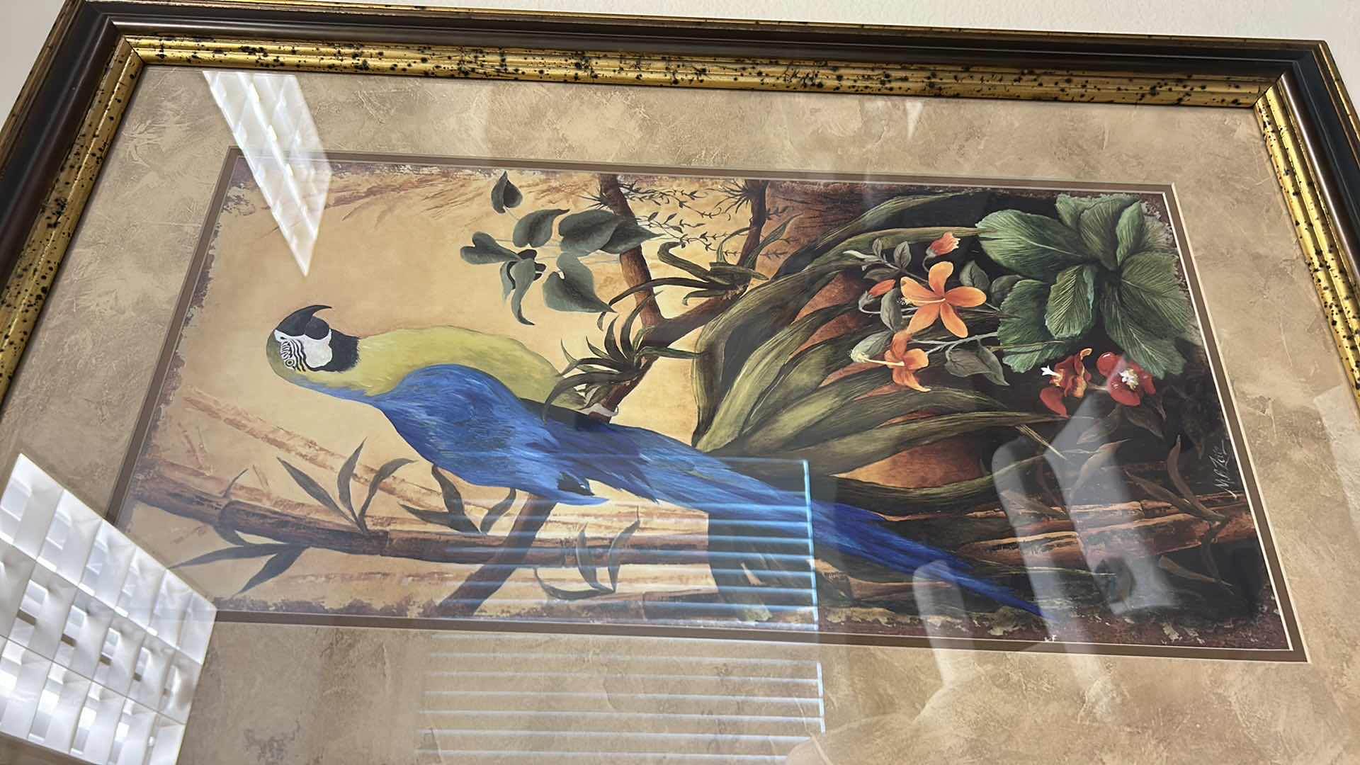 Photo 2 of WOOD FRAMED (PARROT TROPICAL) ARTWORK 24” x 36”