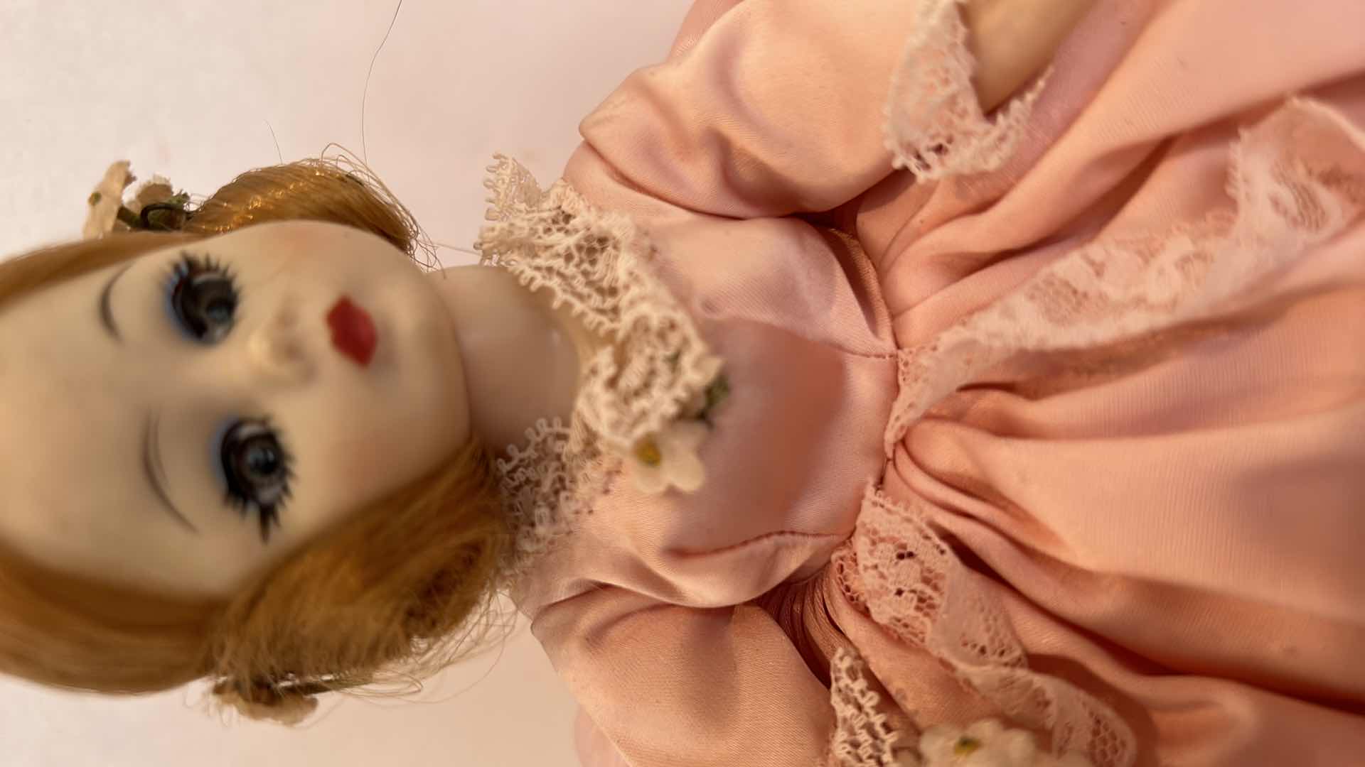 Photo 4 of MADAME ALEXANDER “JENNY LIND” PORCELAIN 8” DOLL ON STAND