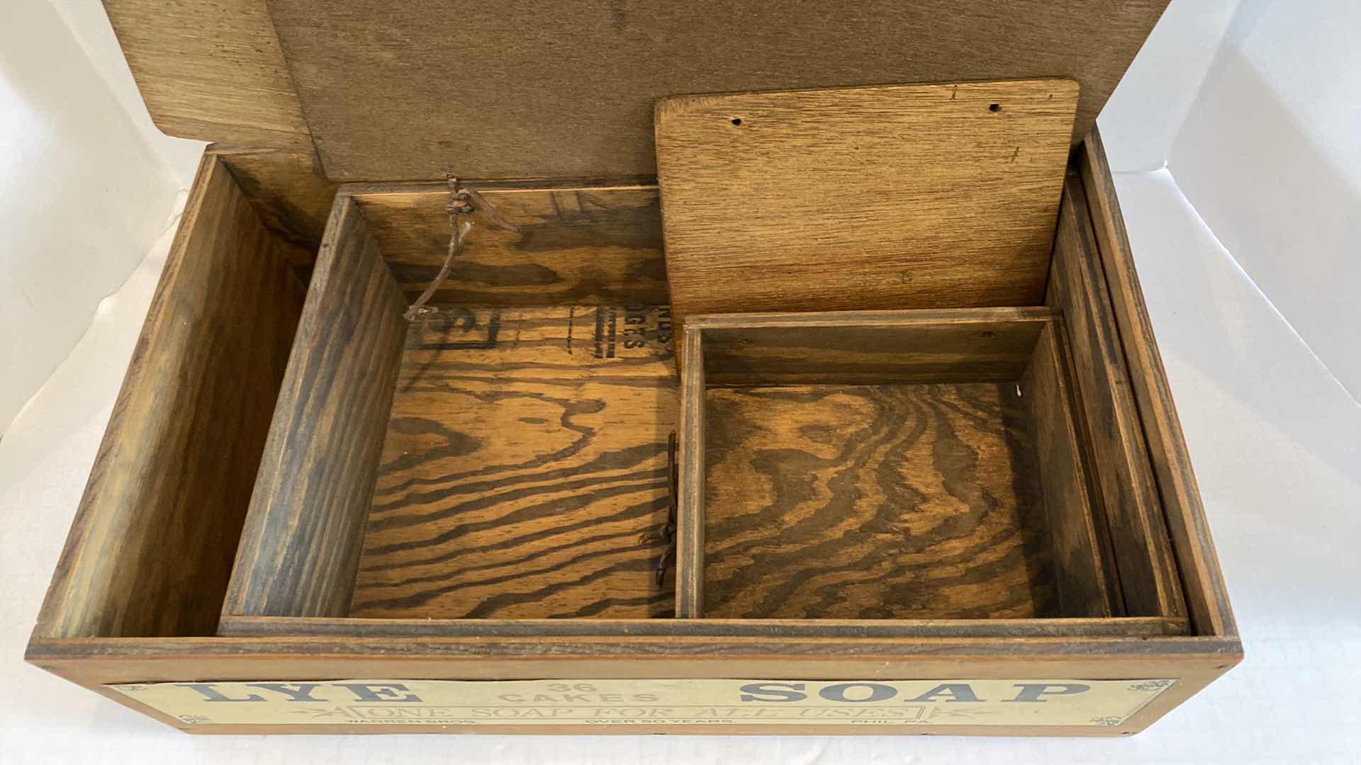 Photo 2 of 3-VINTAGE 1987 WOOD BOXES LARGEST 17” X 10” H5”