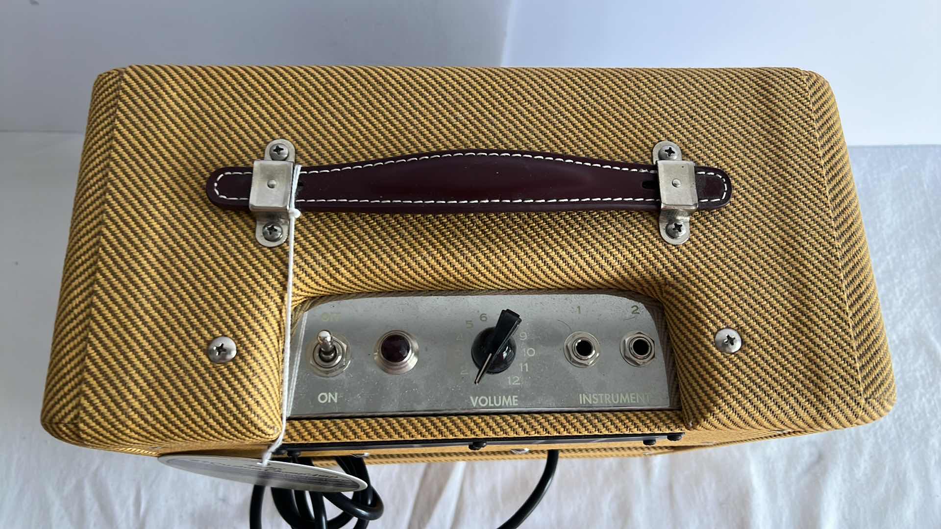 Photo 4 of FENDER '57 CUSTOM CHAMP TUBE GUITAR AMP W LACQUERED TWEED  (13.5” x 7” H12”)