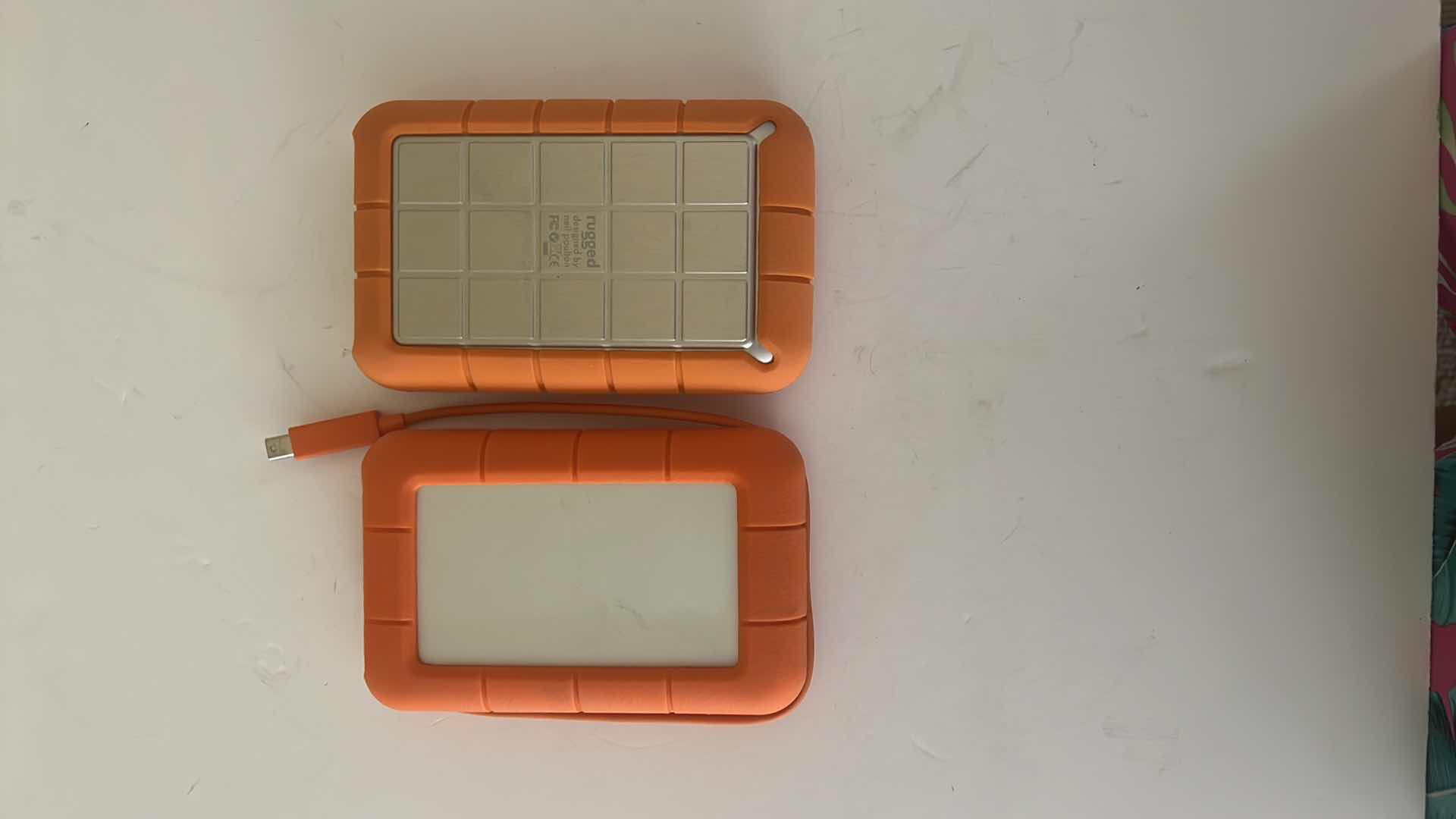 Photo 2 of 2- LaCie RUGGED MINI EXTERNAL HARD DRIVE PORTABLE HDD W ORANGE CASES