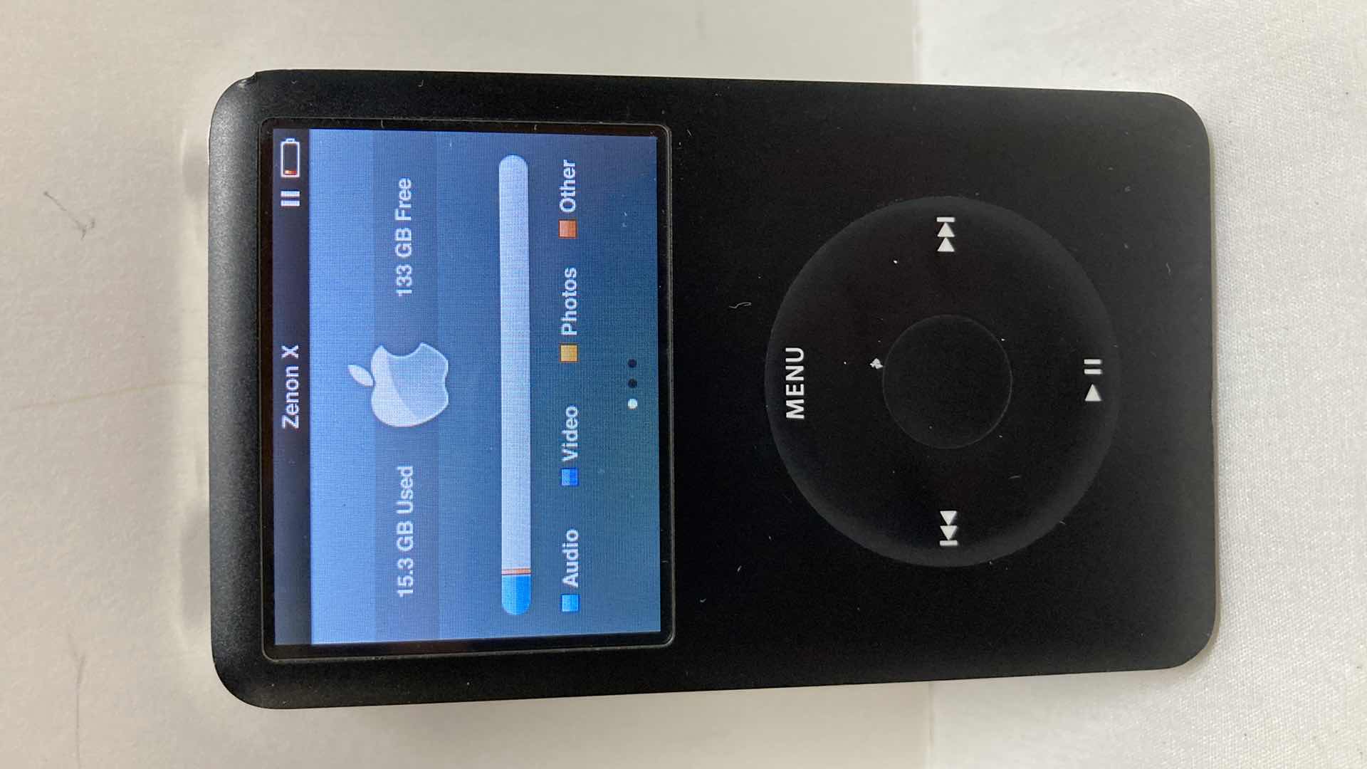 Photo 3 of APPLE iPOD 160GB BLACK MP3 PLAYER MODEL A1238 MB150LL W CHARGER & MUSIC