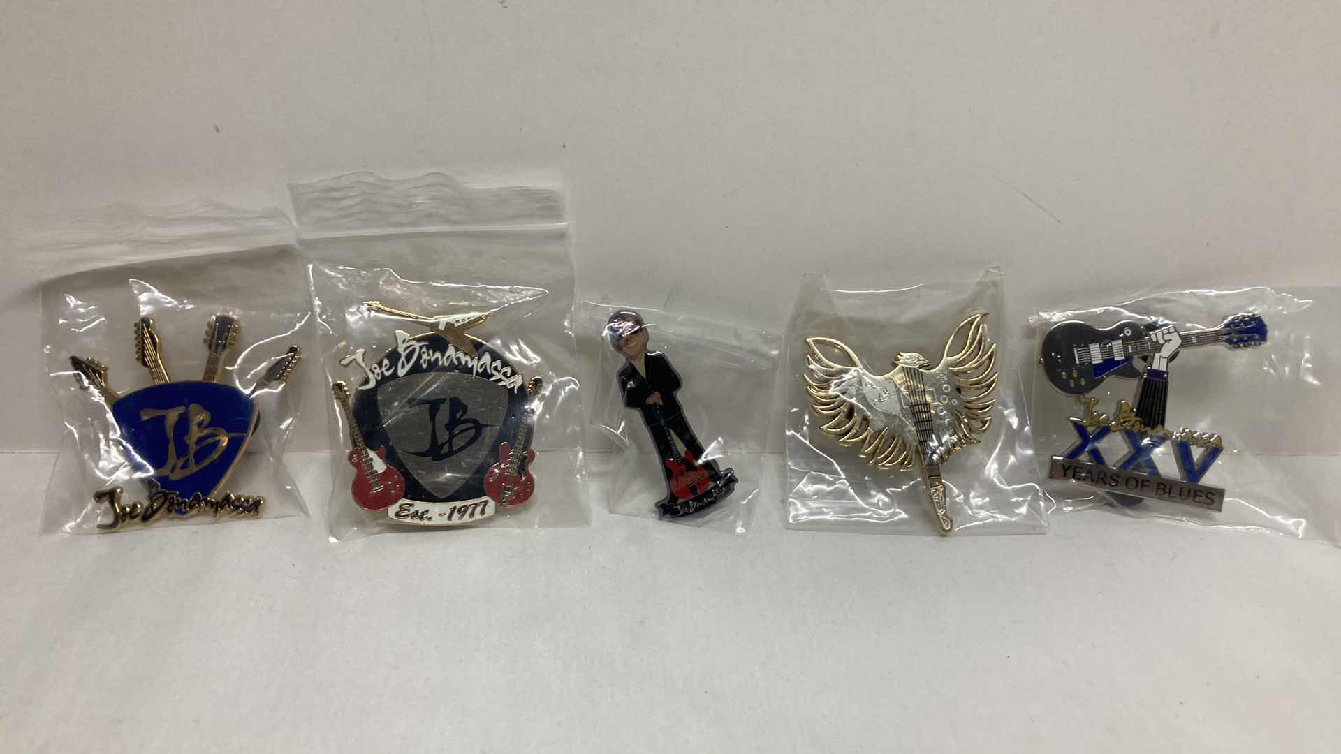 Photo 1 of NEW JOE BONAMASSA METAL PINS (5)