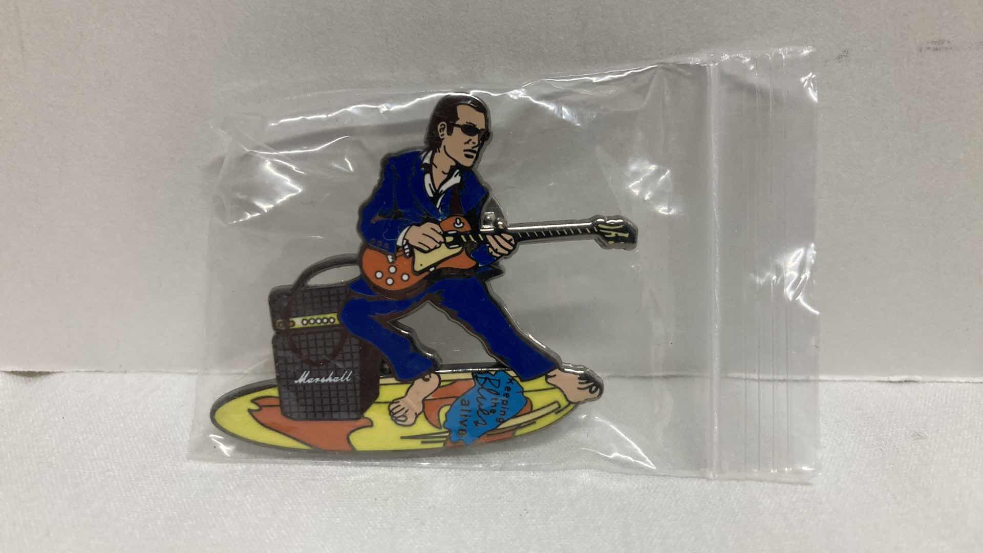 Photo 3 of NEW JOE BONAMASSA METAL PINS (3) & NEW JOE BONAMASSA COASTER MAGNETS (2)