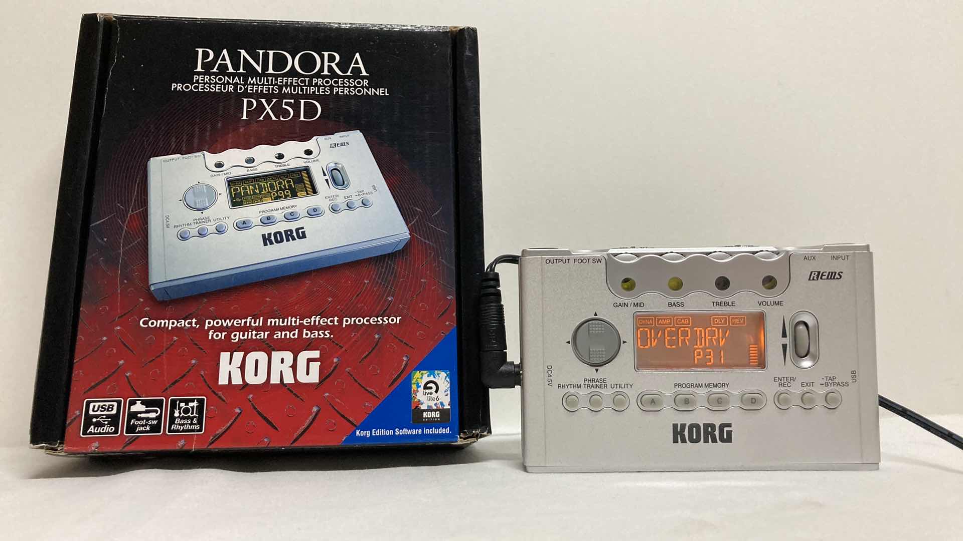 Photo 1 of KORG PANDORA PERSONAL MULTI EFFECT PROCESSOR MODEL PX5D