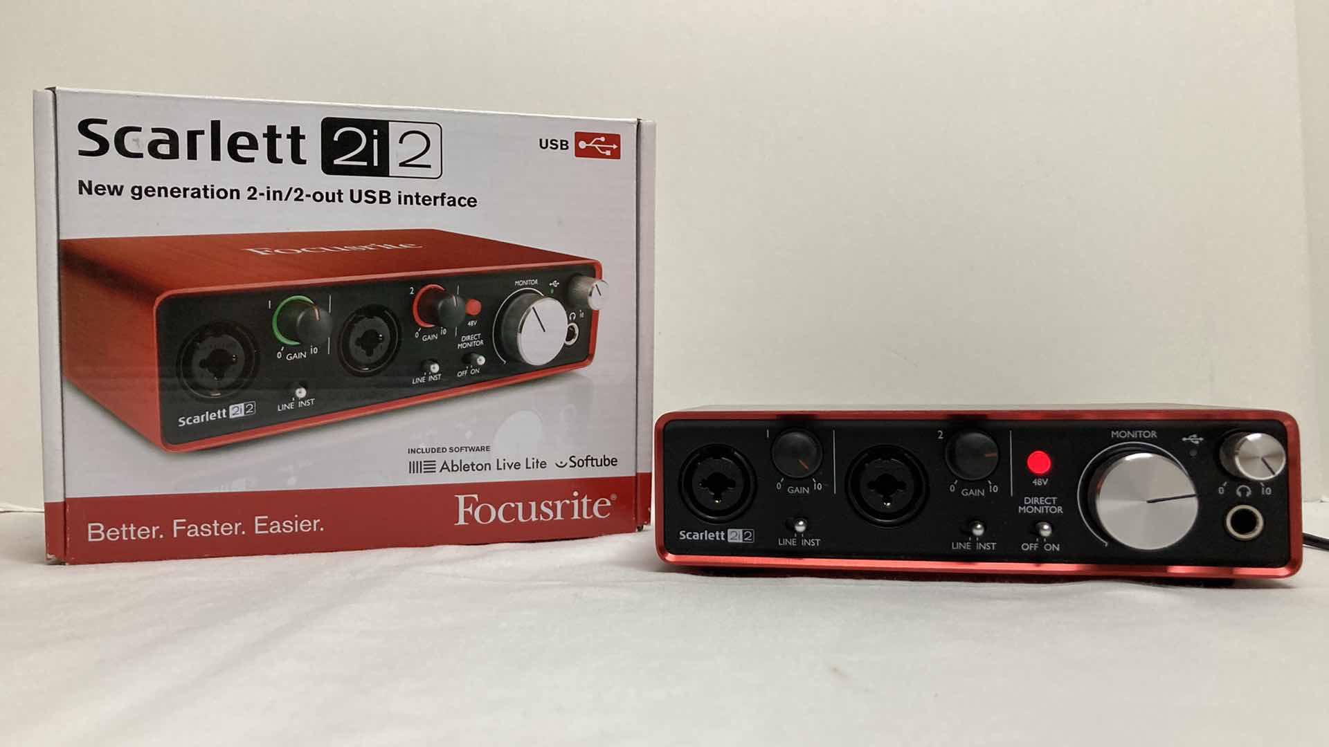 Photo 1 of FOCUSRITE NEW GEN 2 IN/OUT SCARLETT USB INTERFACE MODEL 2i2