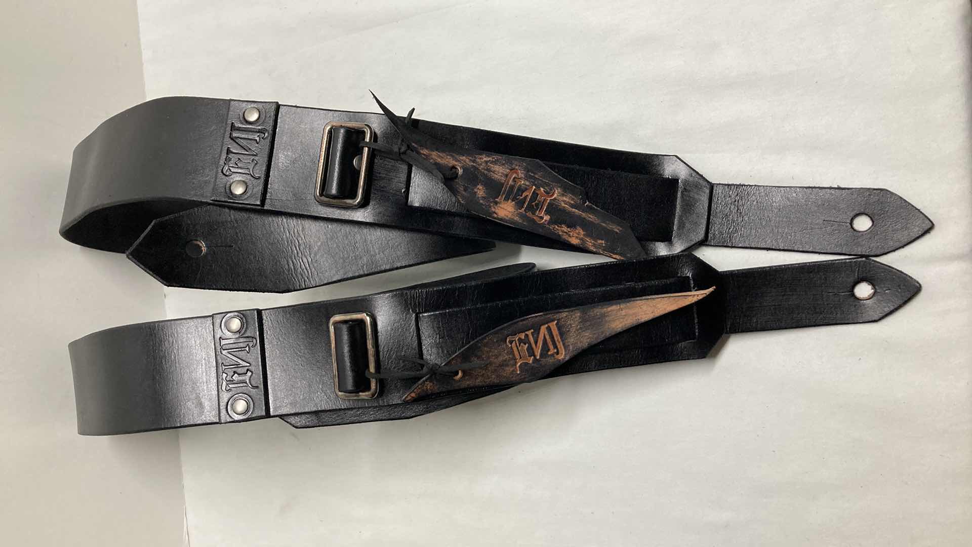 Photo 1 of HNJ LEATHER GUITAR STRAPS (2)