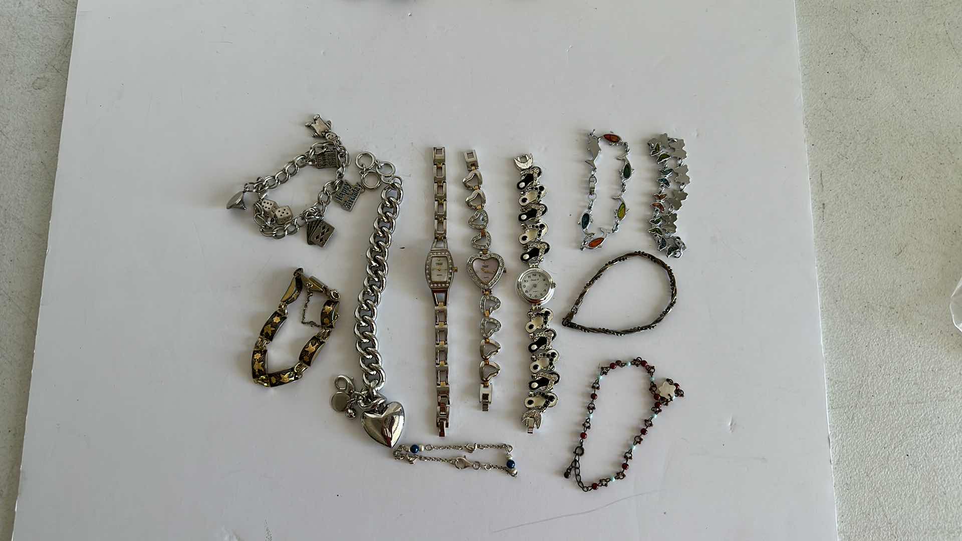 Photo 1 of COSTUME JEWELRY WATCHES AND BRACELETS