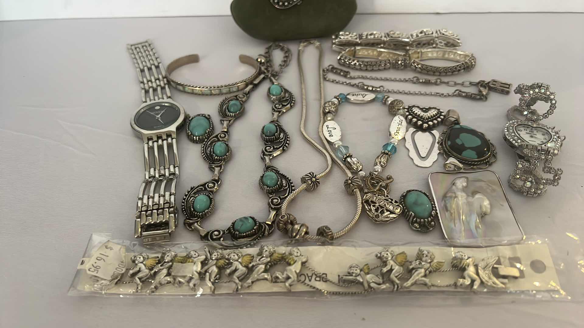 Photo 1 of SILVER COSTUME JEWELRY (PENDANTS, BRACELETS, WATCHES & NECKLACES)
