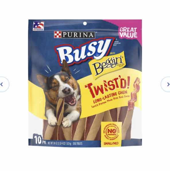 Photo 1 of 4-36OZ BUSY BONE WITH BEGGIN’ TWIST’D! LONG-LASTING SMALL/MEDIUM DOG TREATS-ORIGINAL-RETAIL VALUE $64 EXP. 11/23