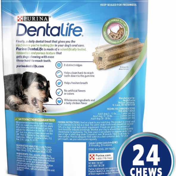 Photo 2 of 4-6.8 OZ BAGS PURINA “MINI” DENTALIFE DAILY ORAL DOG TREATS-RETAIL VALUE $48 EXP. 6/24