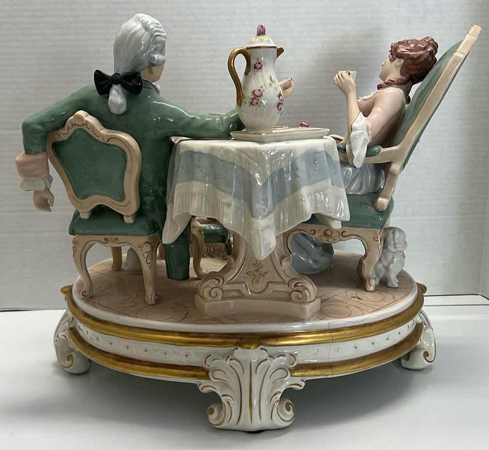 Photo 3 of COLLECTOR'S 1959 LARGE ROYAL DUX BOHEMIA CENTERPIECE "AFTERNOON TEA" PORCELAIN CZECHOSLOVAKIA FIGURE STATUE 